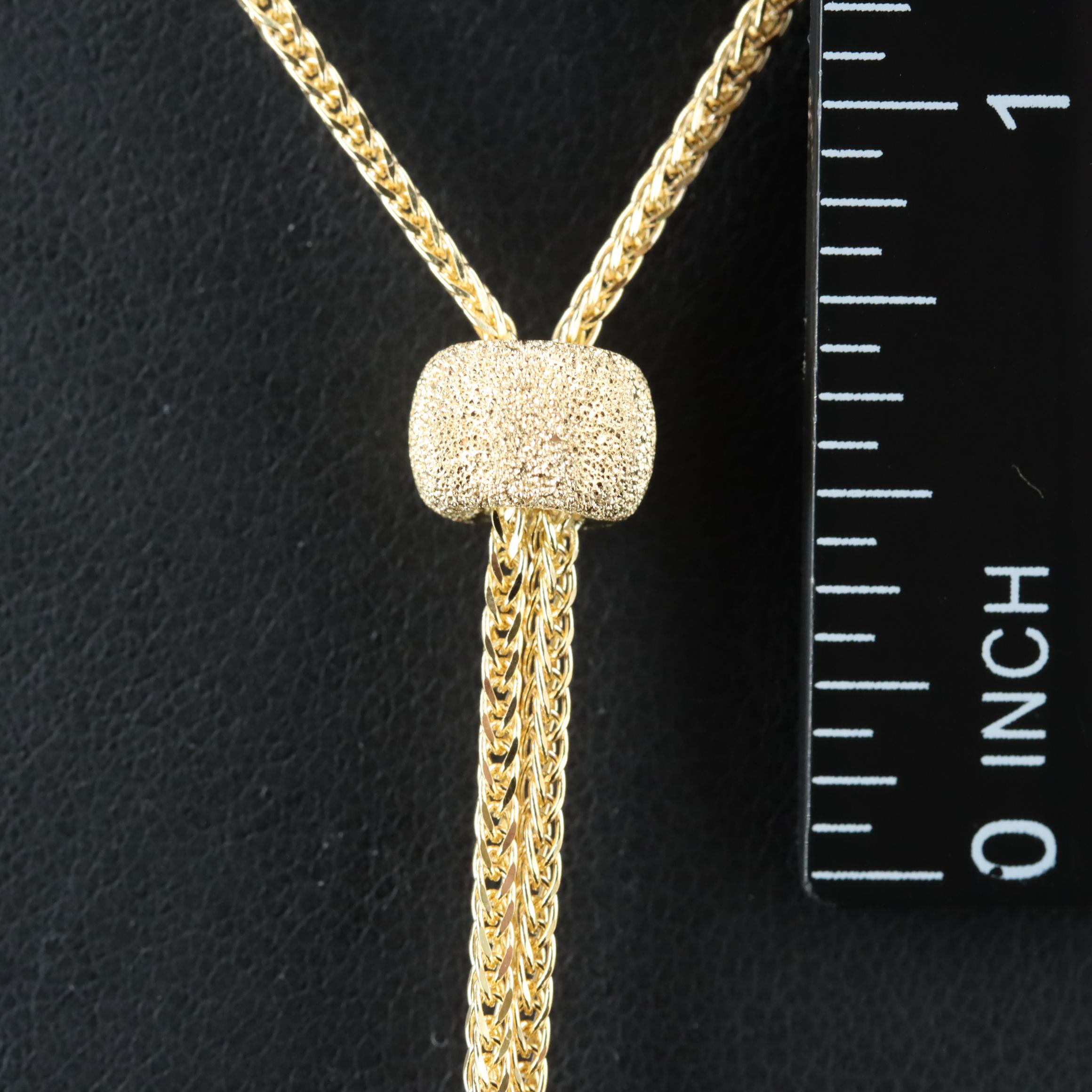 Italian 14K Négligéé Necklace