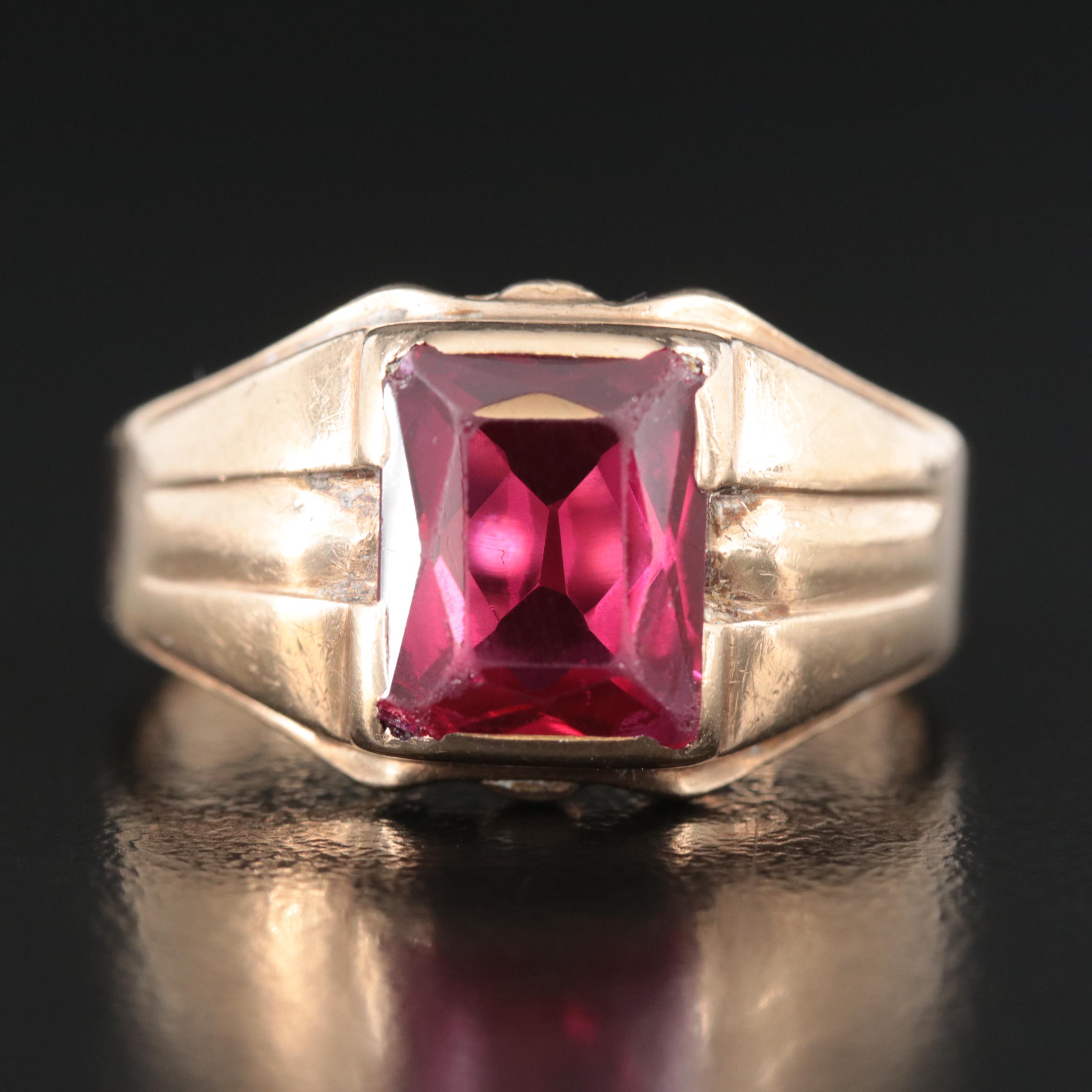 Vintage 10K Ruby Ring