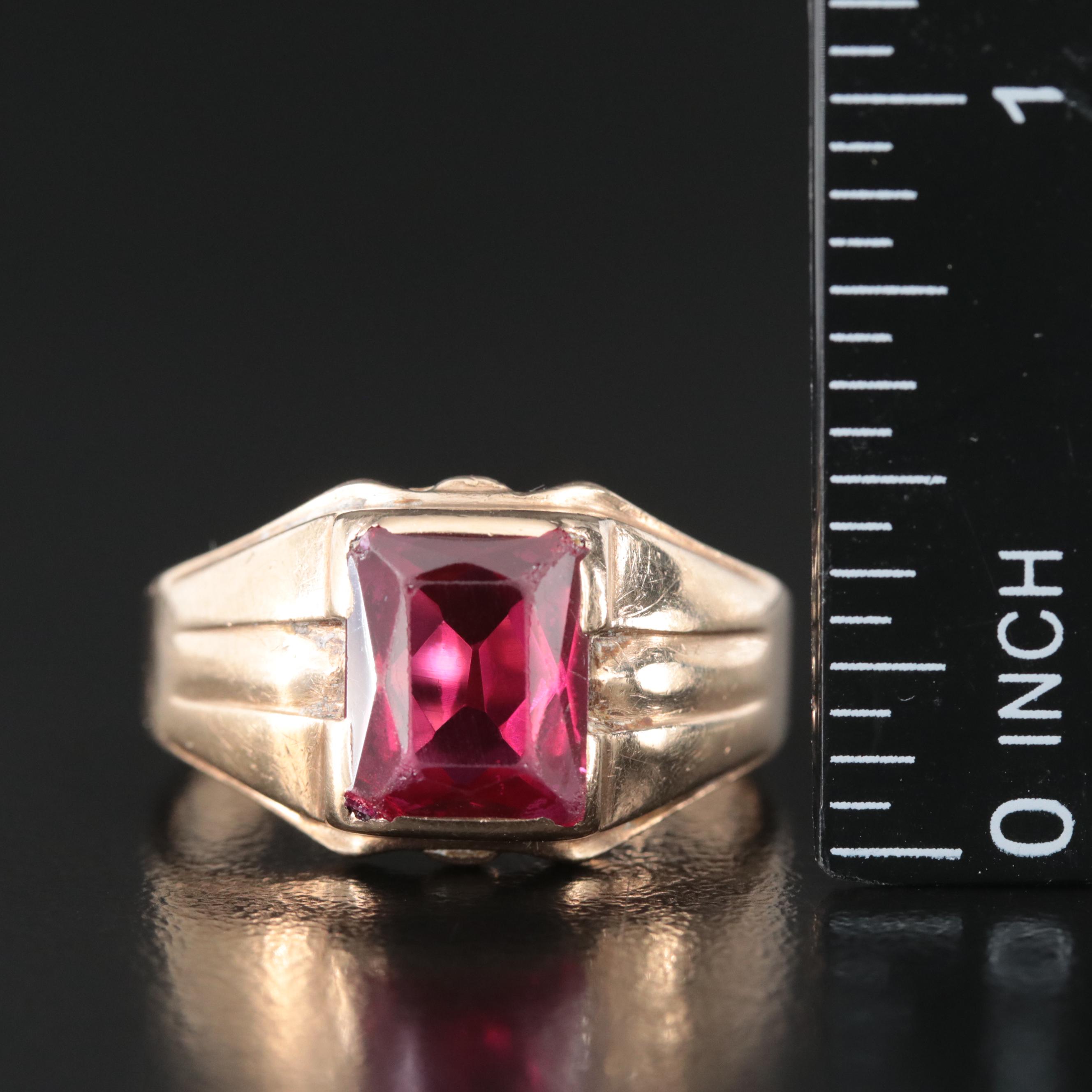 Vintage 10K Ruby Ring