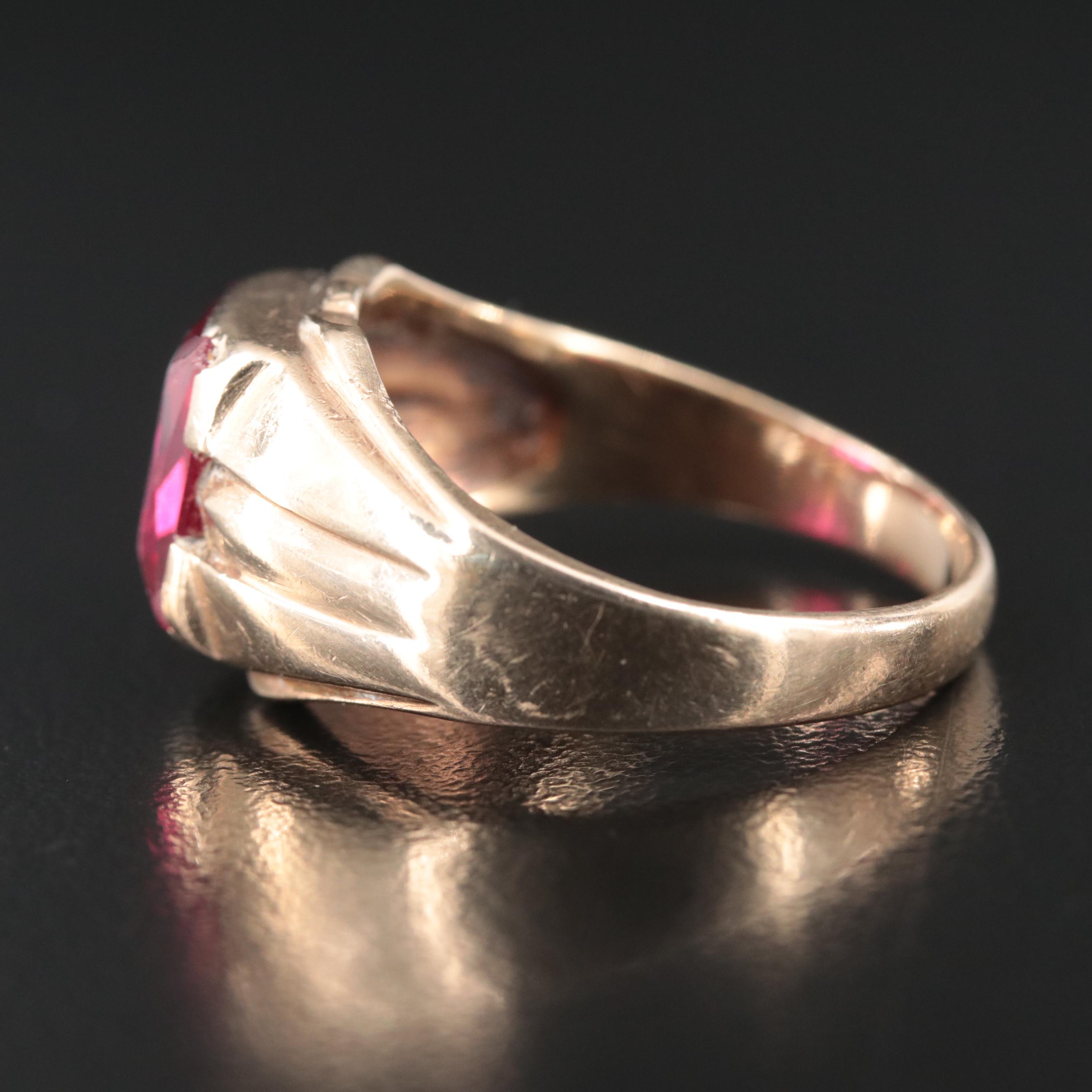 Vintage 10K Ruby Ring