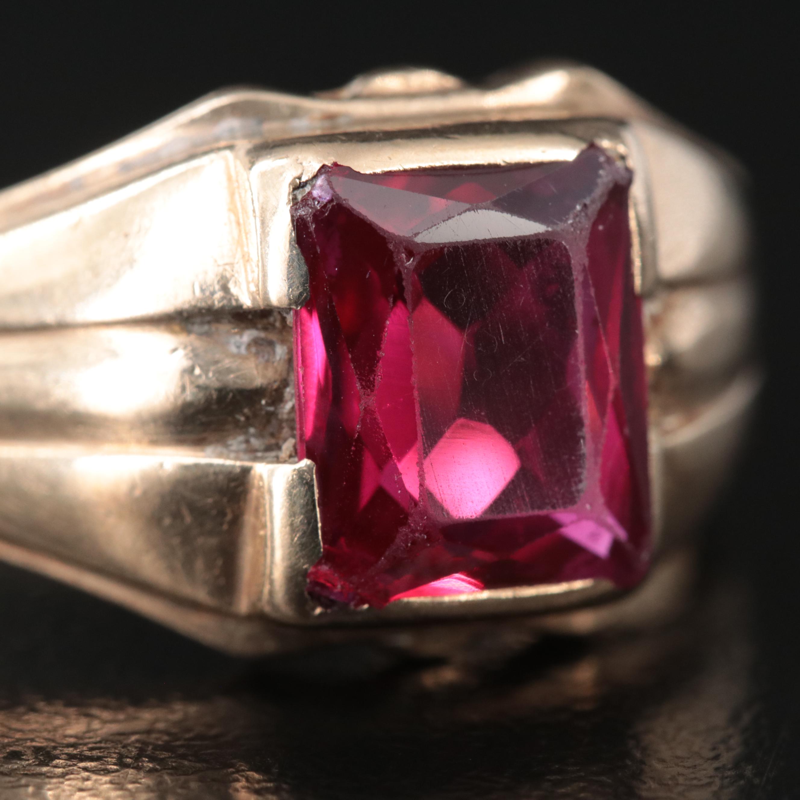 Vintage 10K Ruby Ring