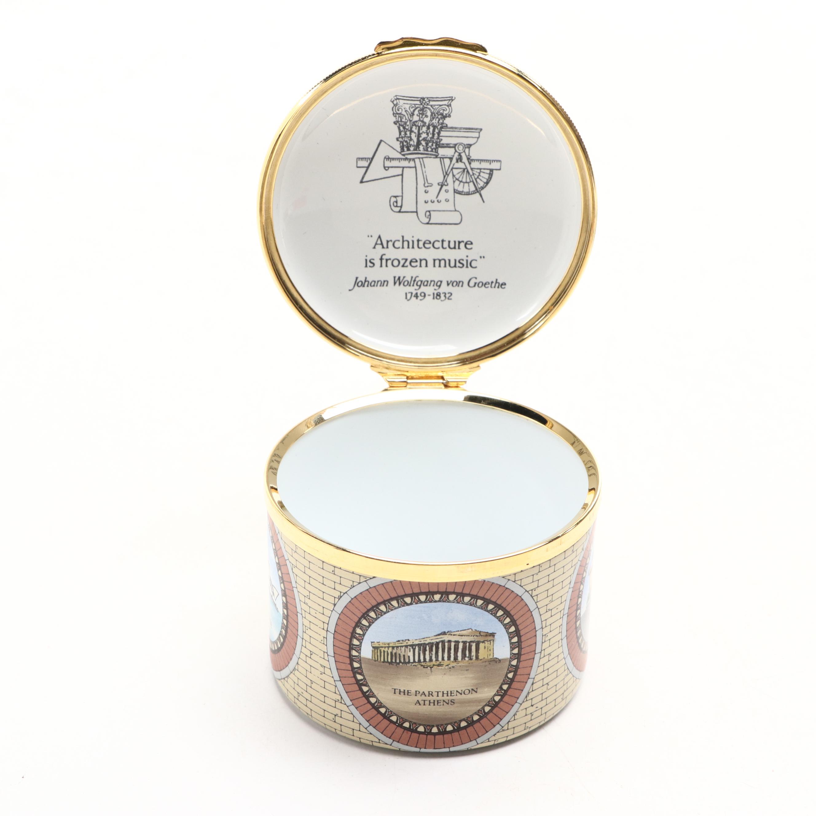 Halcyon Days Limited Edition "Tutankhamun" and Other Enameled Box