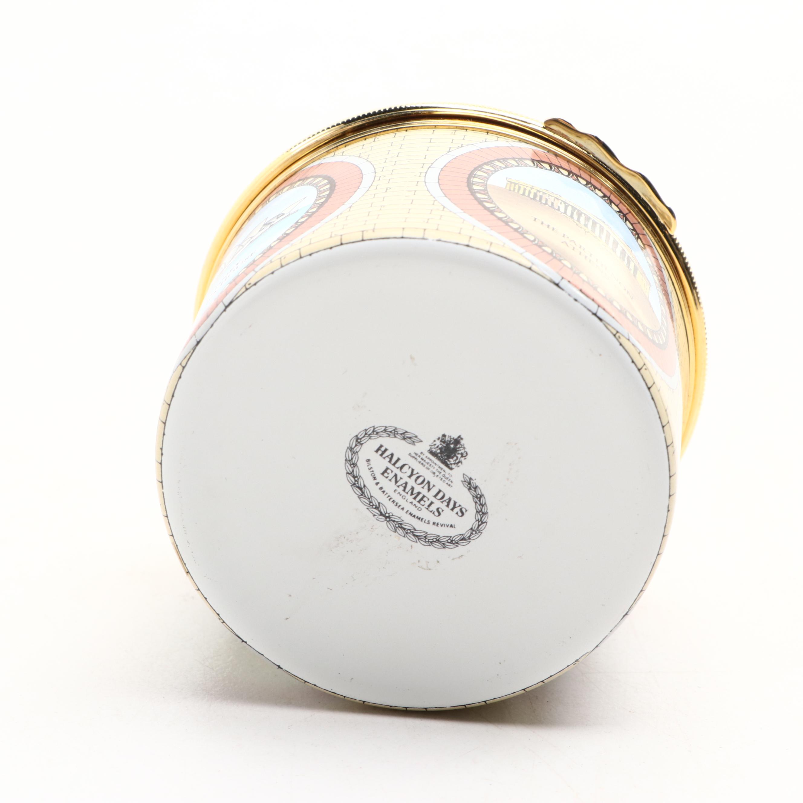 Halcyon Days Limited Edition "Tutankhamun" and Other Enameled Box