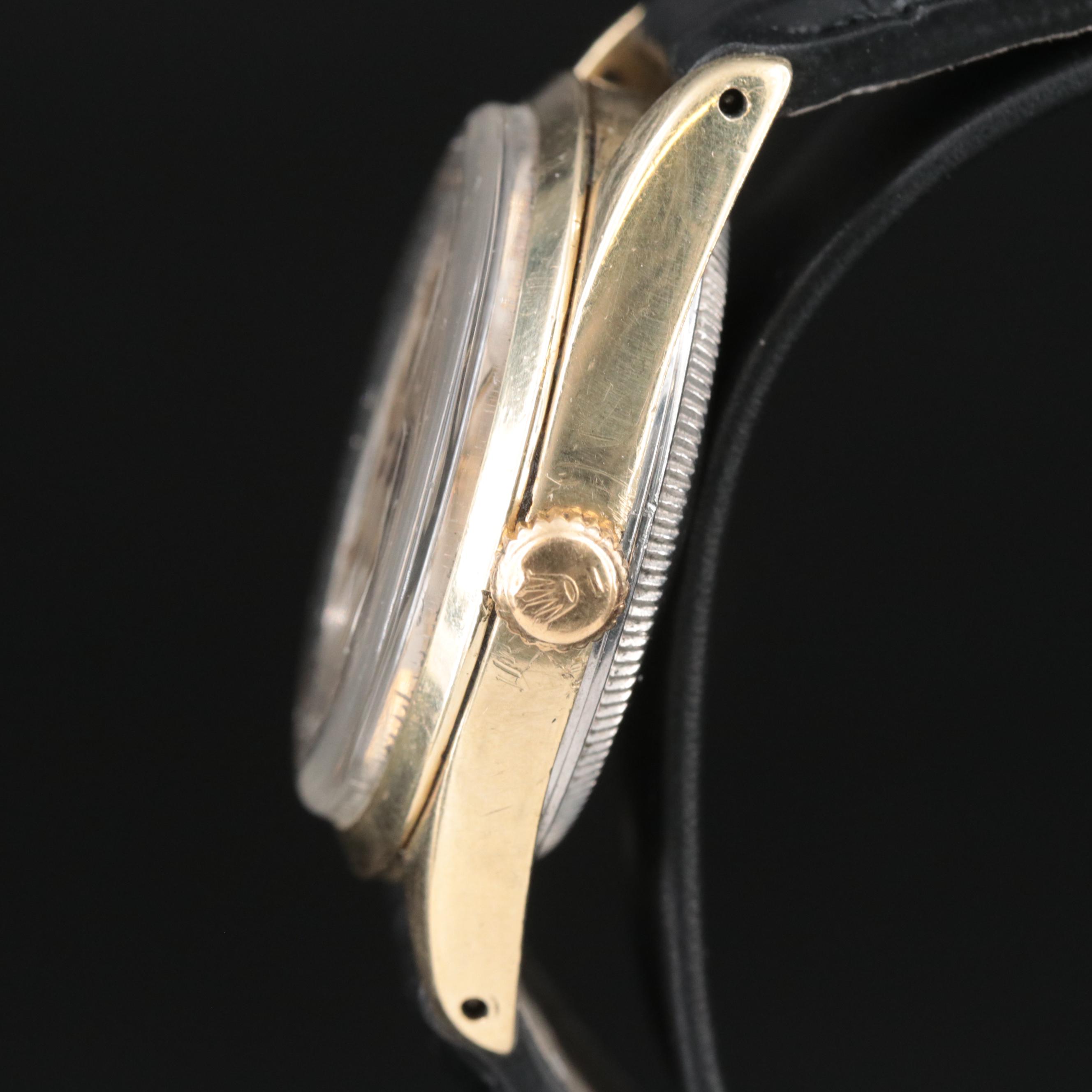 1979 Rolex Oyster Perpetual Gold Shell Date Watch