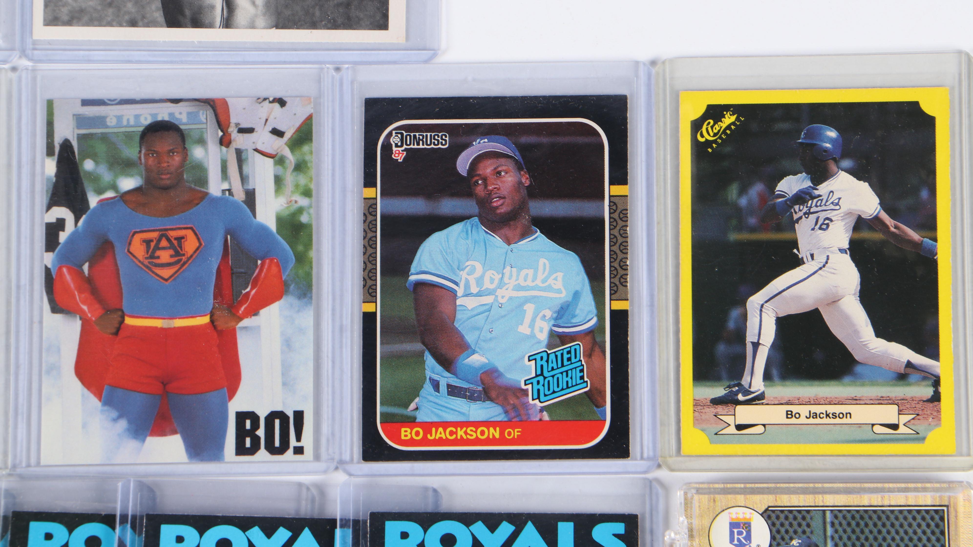 Bo Jackson Baseball Card Collection with Rookies and More, 1980s–2020s