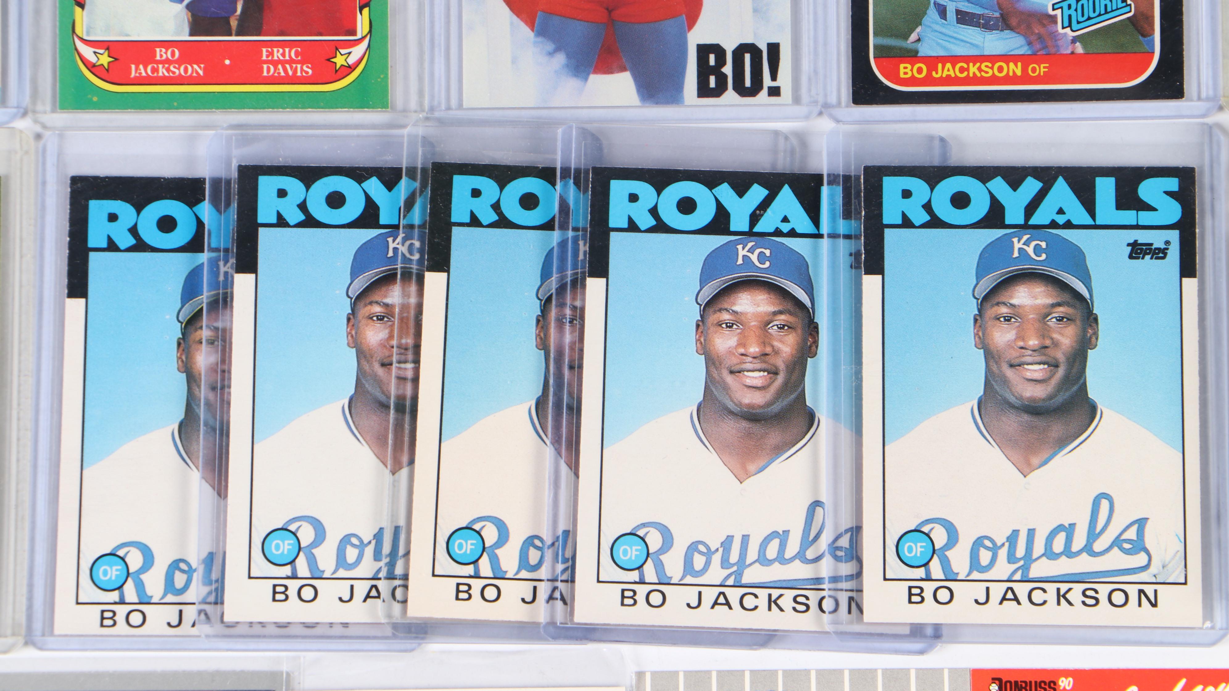 Bo Jackson Baseball Card Collection with Rookies and More, 1980s–2020s