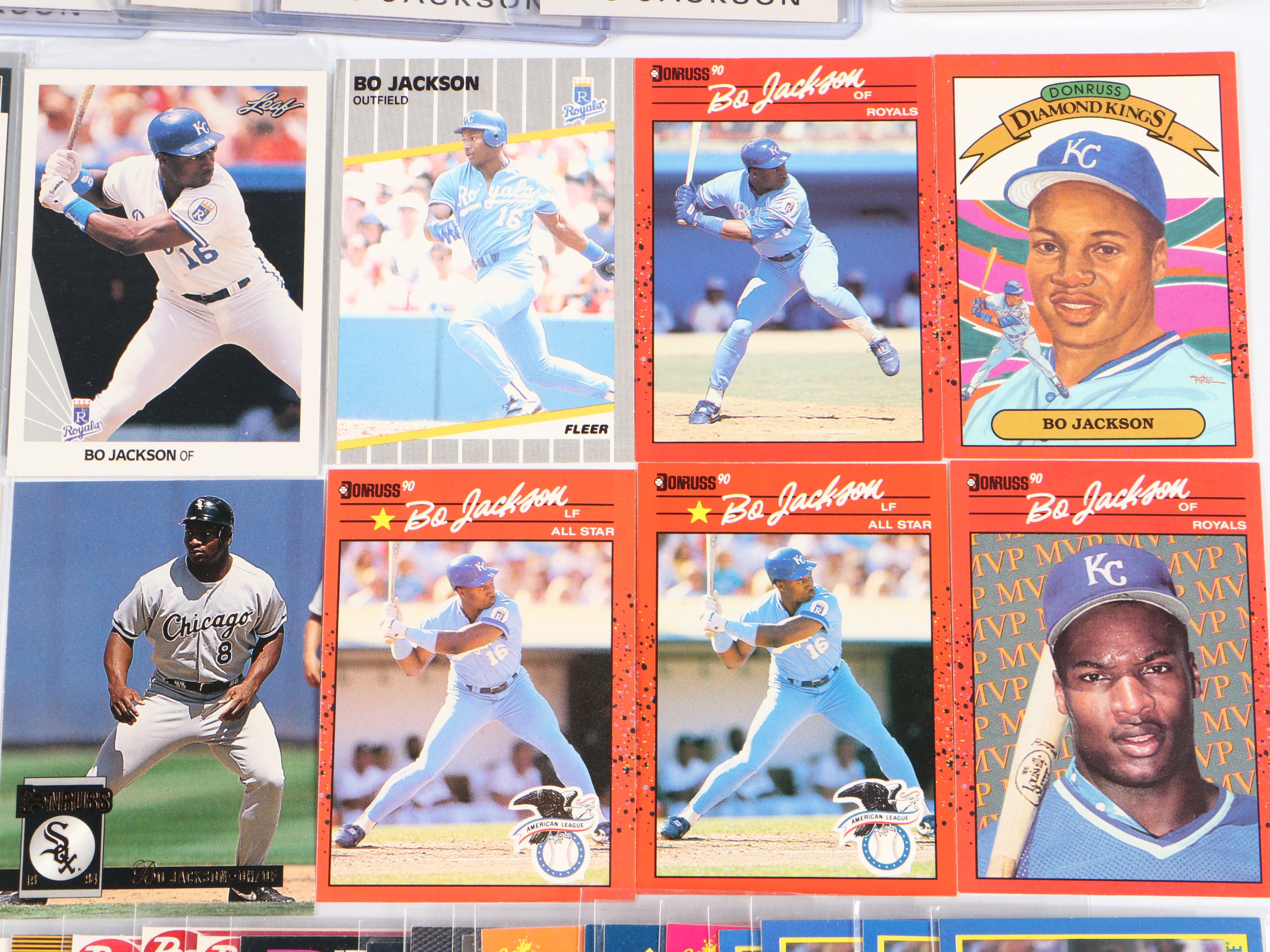 Bo Jackson Baseball Card Collection with Rookies and More, 1980s–2020s