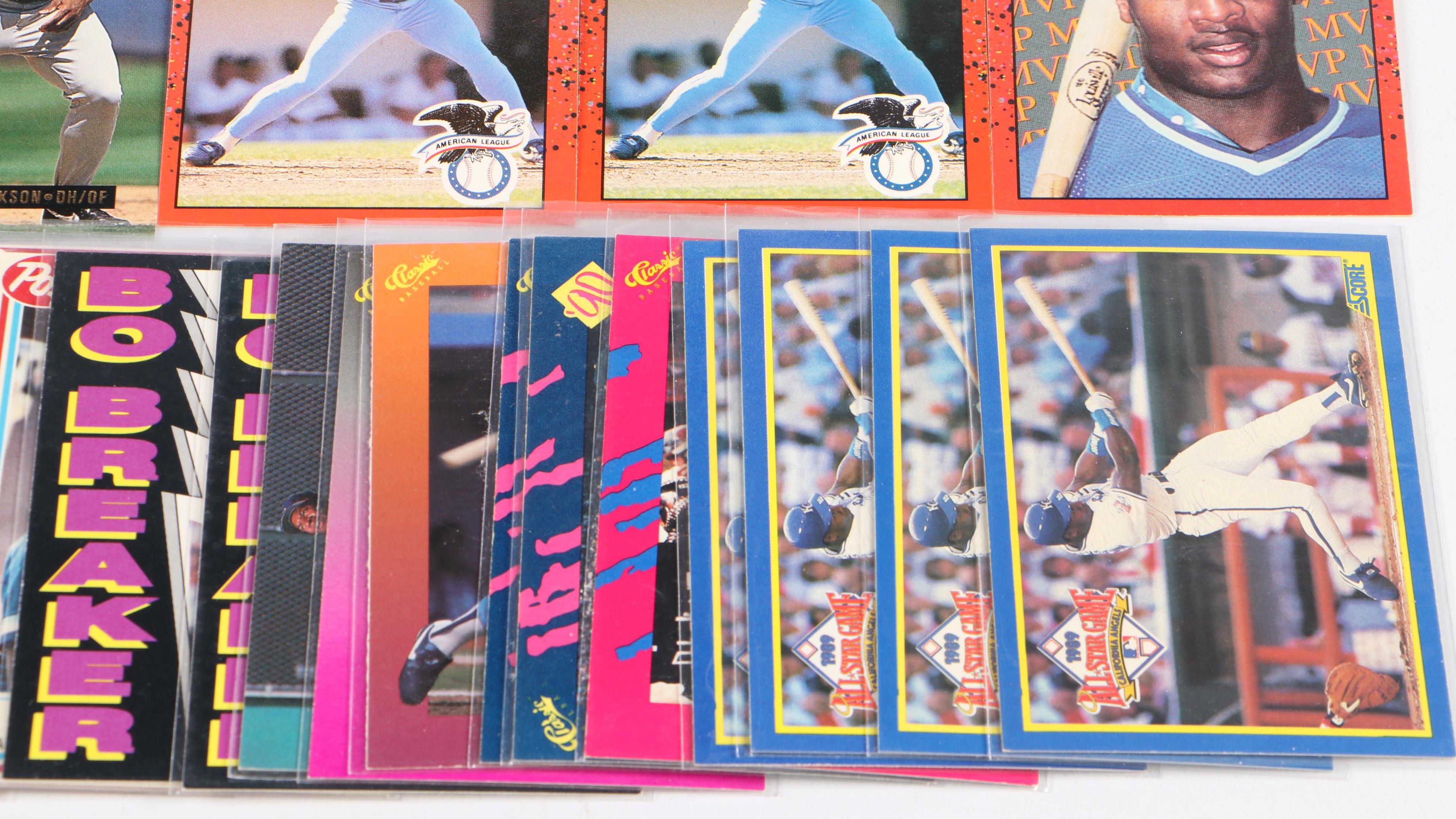 Bo Jackson Baseball Card Collection with Rookies and More, 1980s–2020s