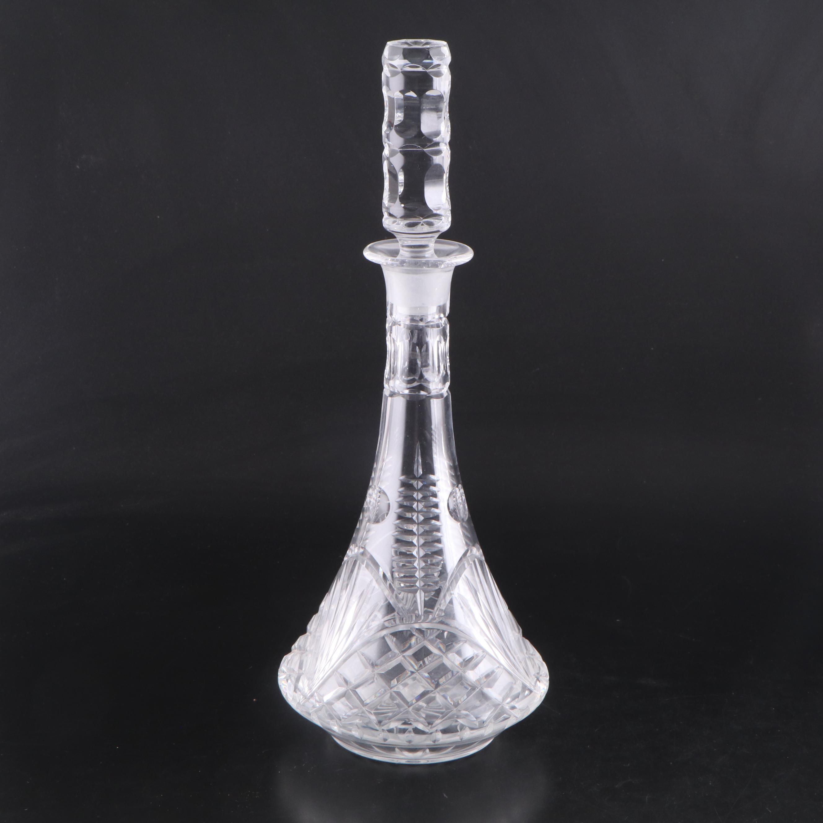 Orrefors Glass Decanter with Cut Crystal Decanter and More Bar Tools