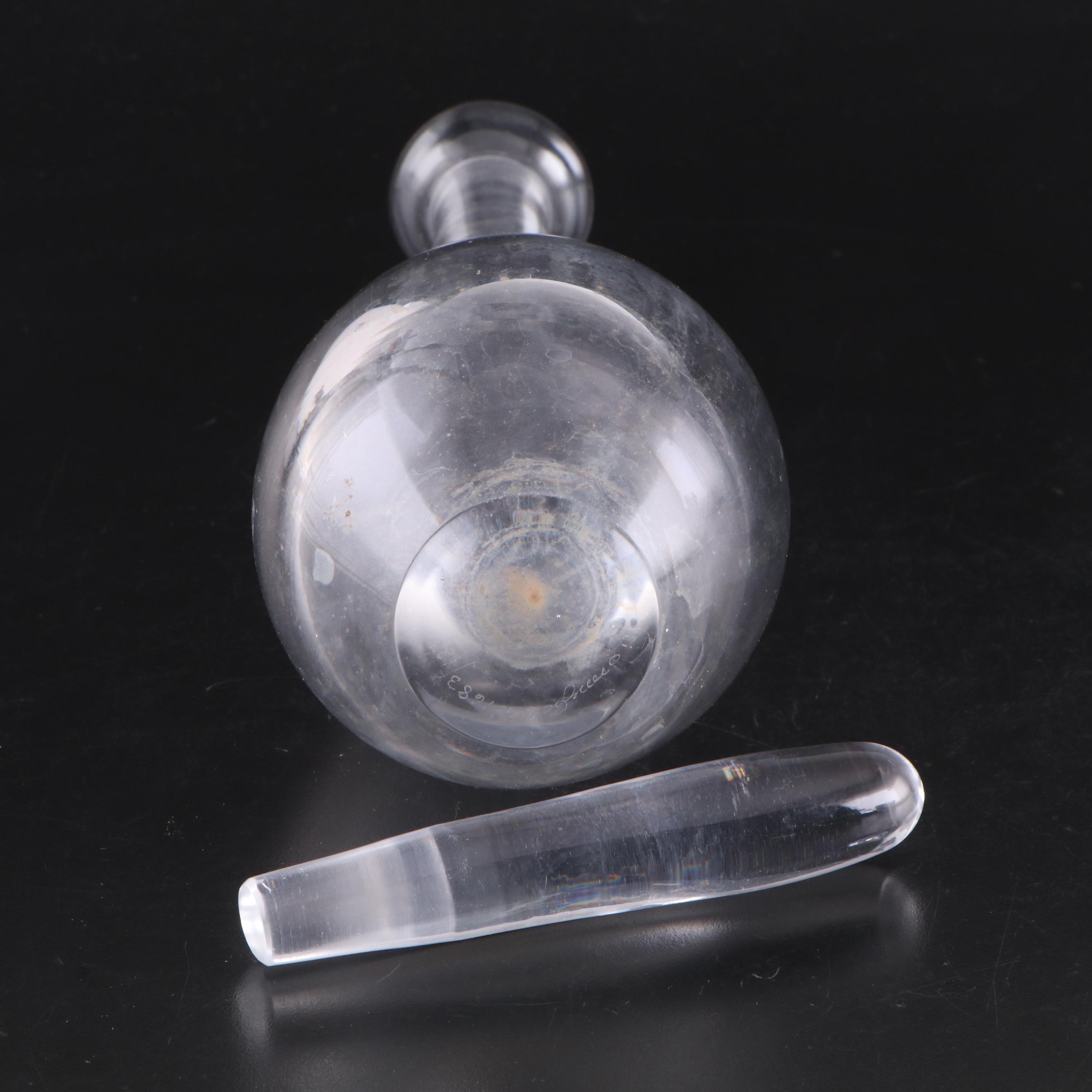 Orrefors Glass Decanter with Cut Crystal Decanter and More Bar Tools