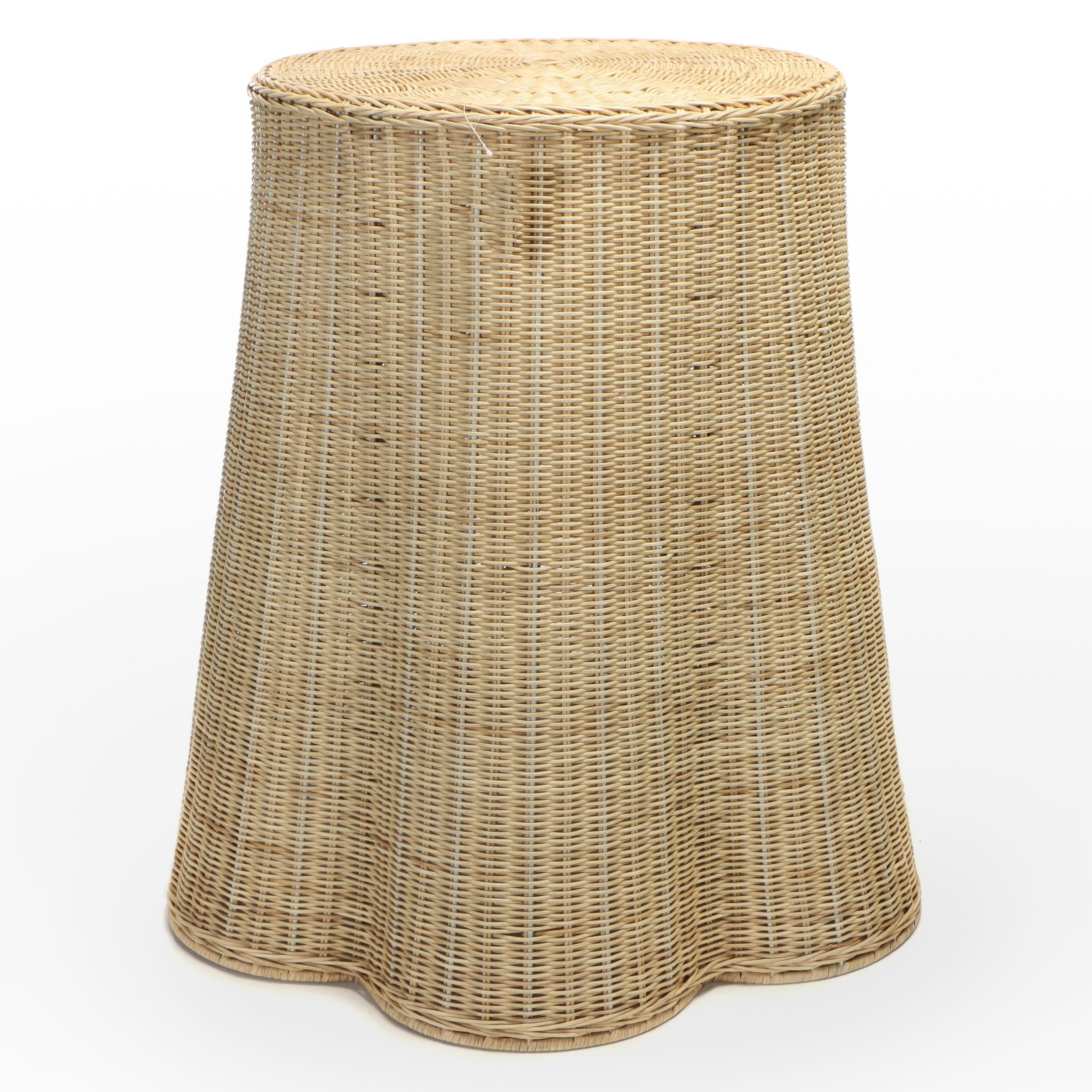 Woven Wicker Contemporary Context Table
