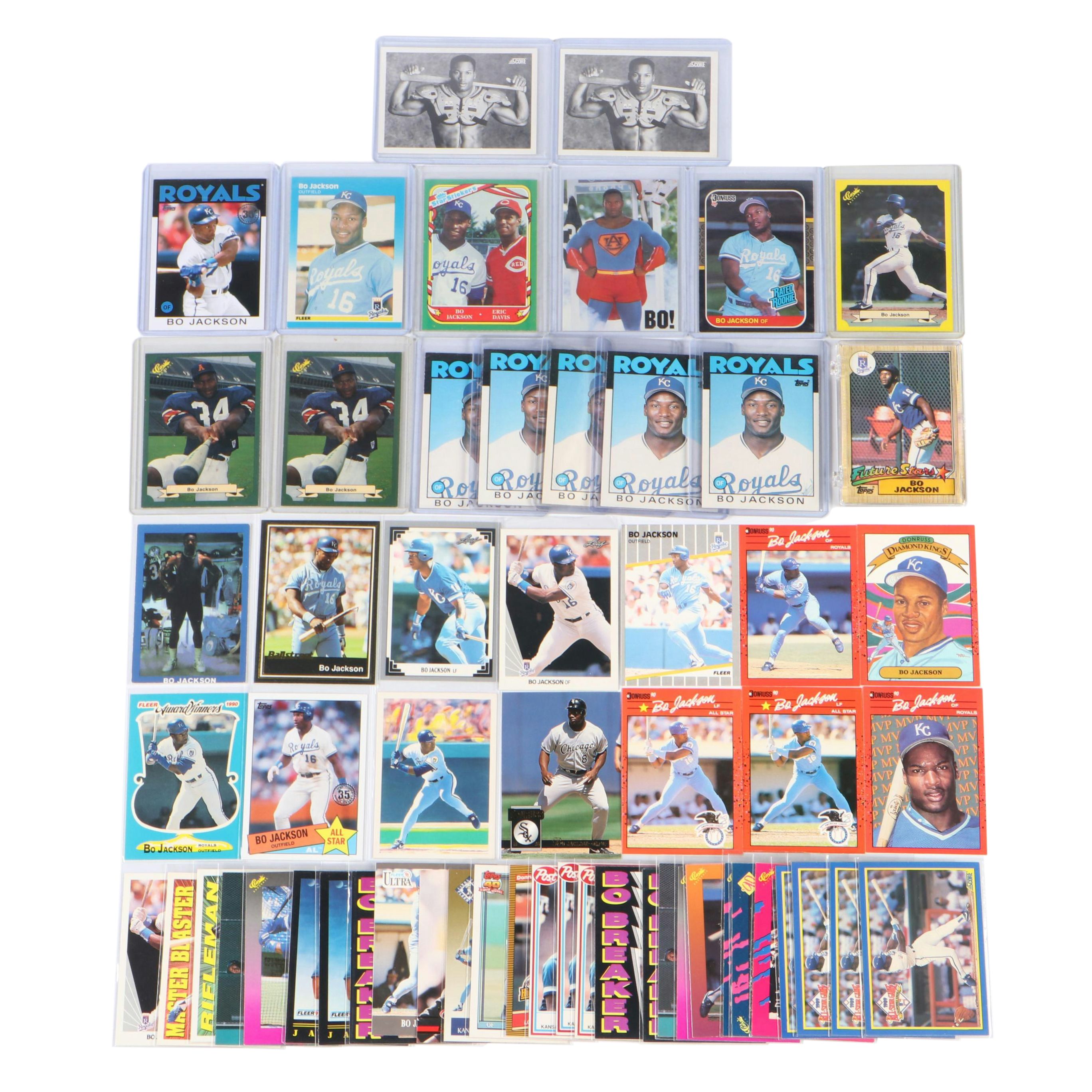 Bo Jackson Baseball Card Collection with Rookies and More, 1980s–2020s