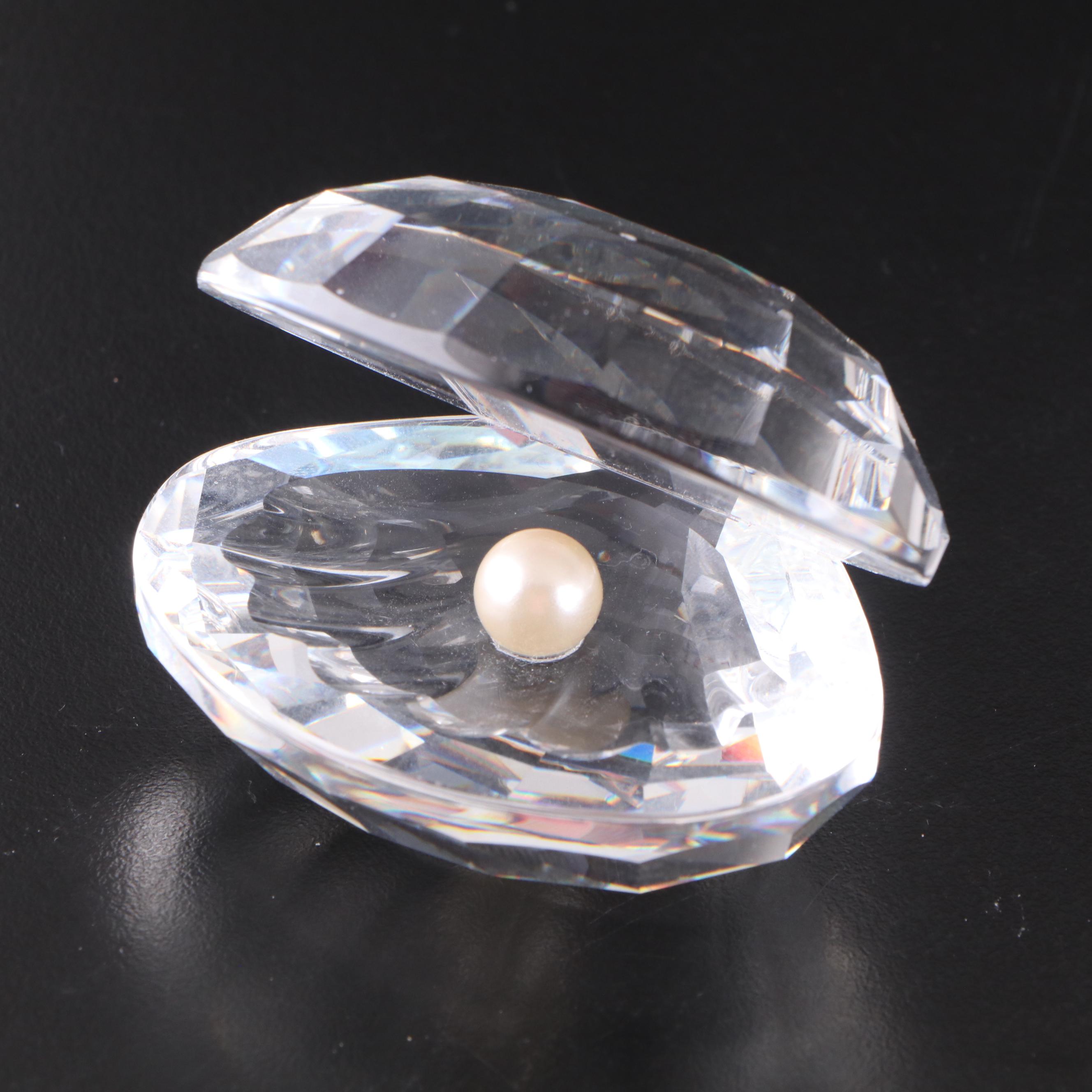 Swarovski "Siamese Fighting Fish" Crystal Fish Figurine with More Figurines