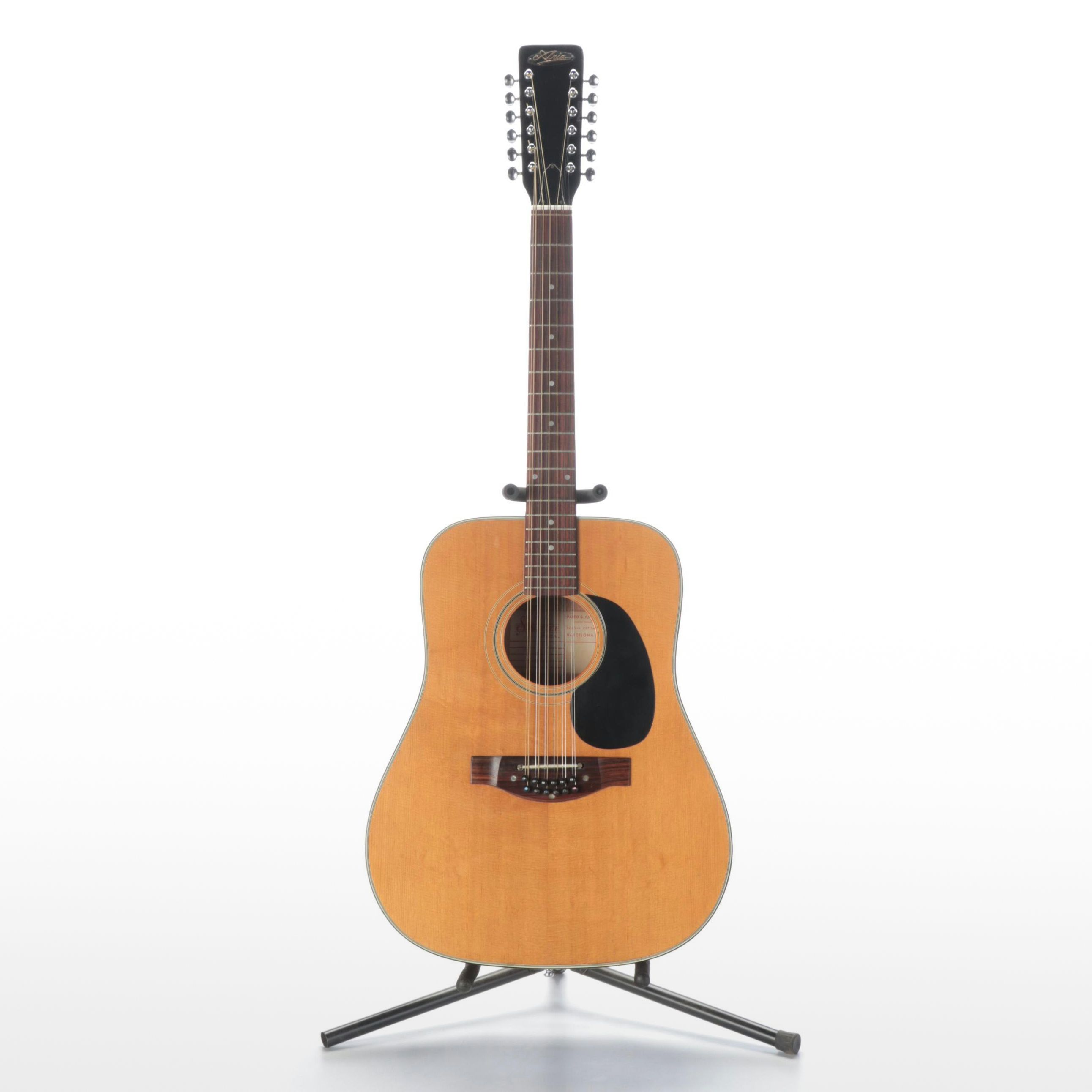Aria 12 String Right-Handed Acoustic Guitar