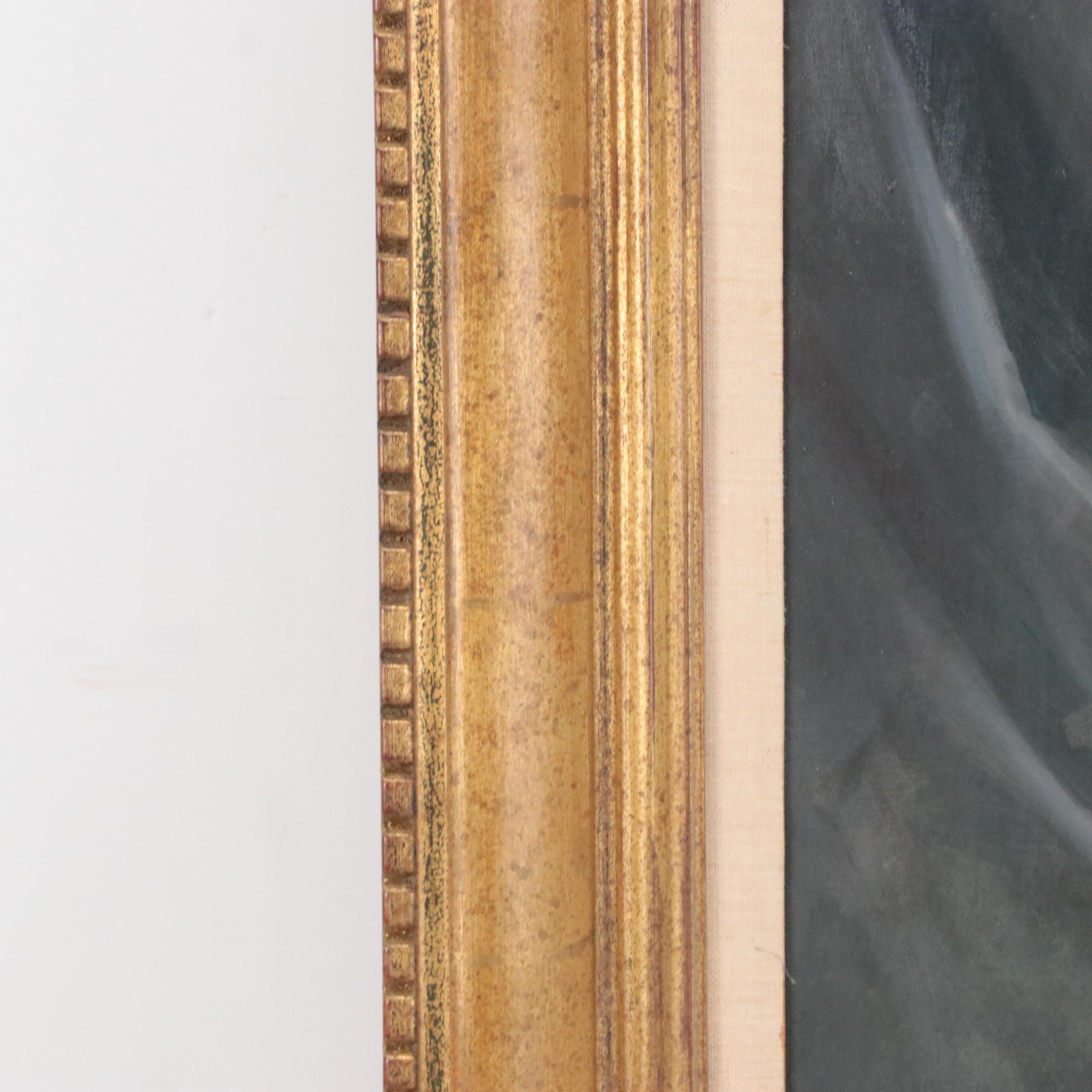 Lajos Markos Portrait Oil Painting, Circa 1960