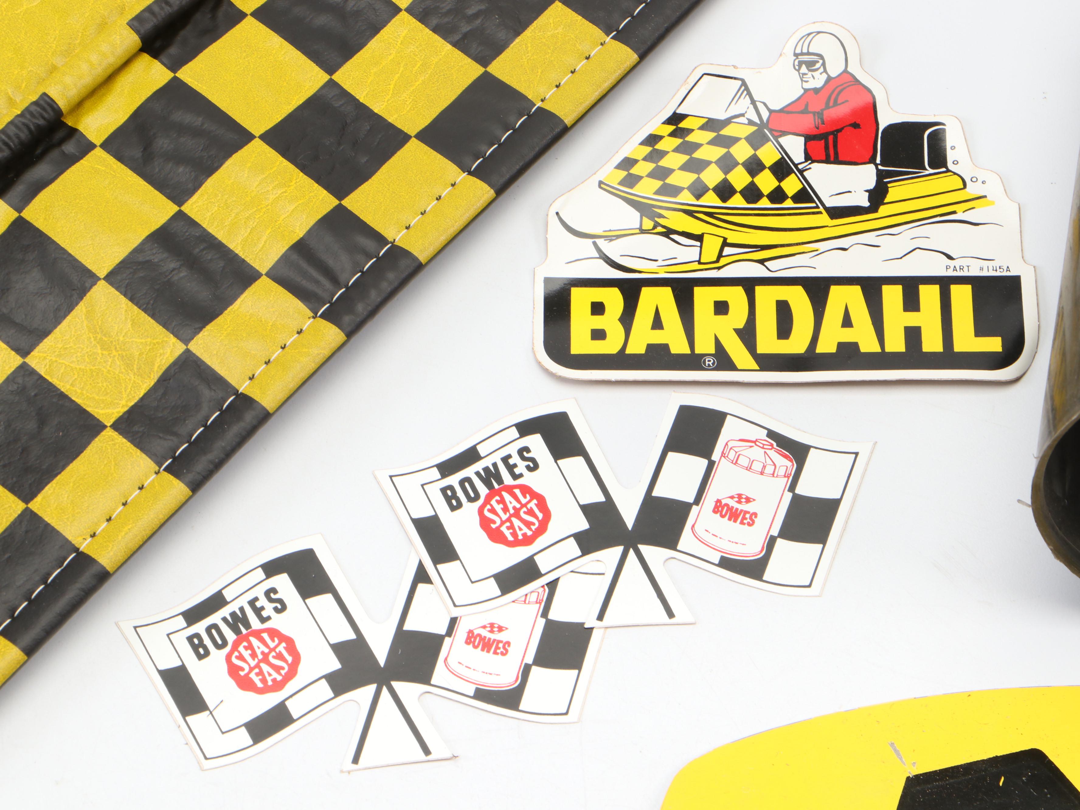 Bardahl Vinyl Fender Cover, Oil Funnel, Posters, Decals and Metal Sign, Vintage