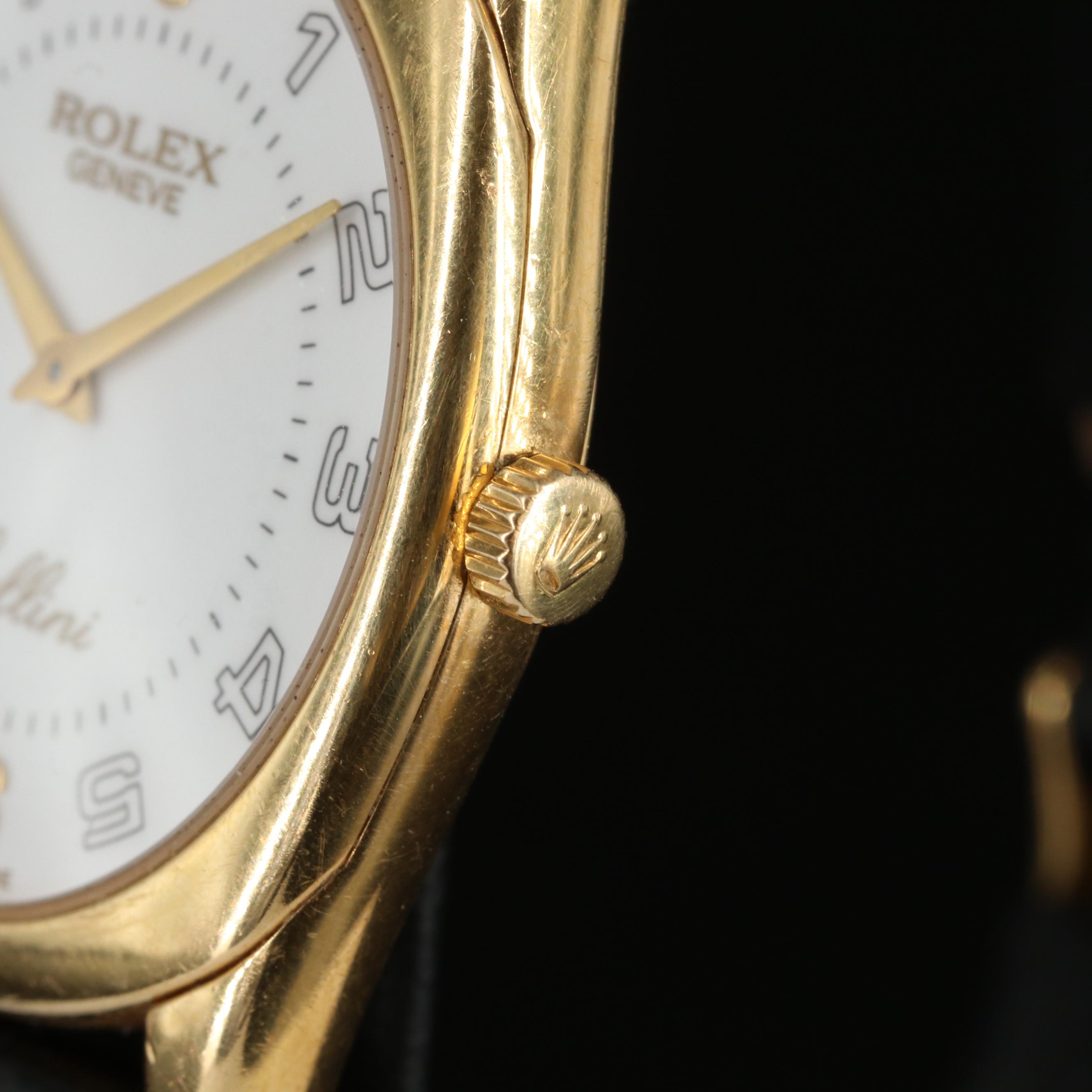 2001 18K Rolex Cellini Danaos Watch