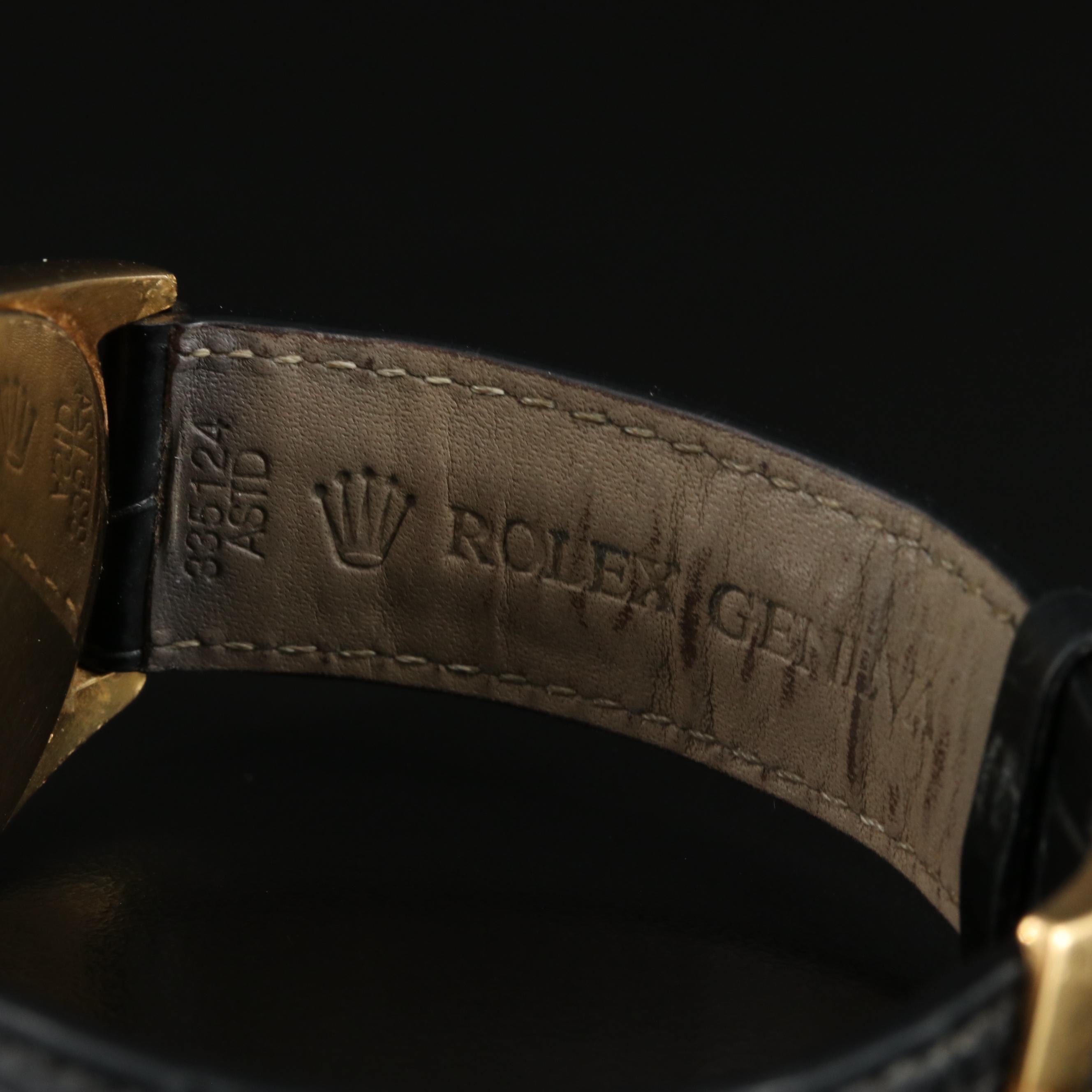 2001 18K Rolex Cellini Danaos Watch