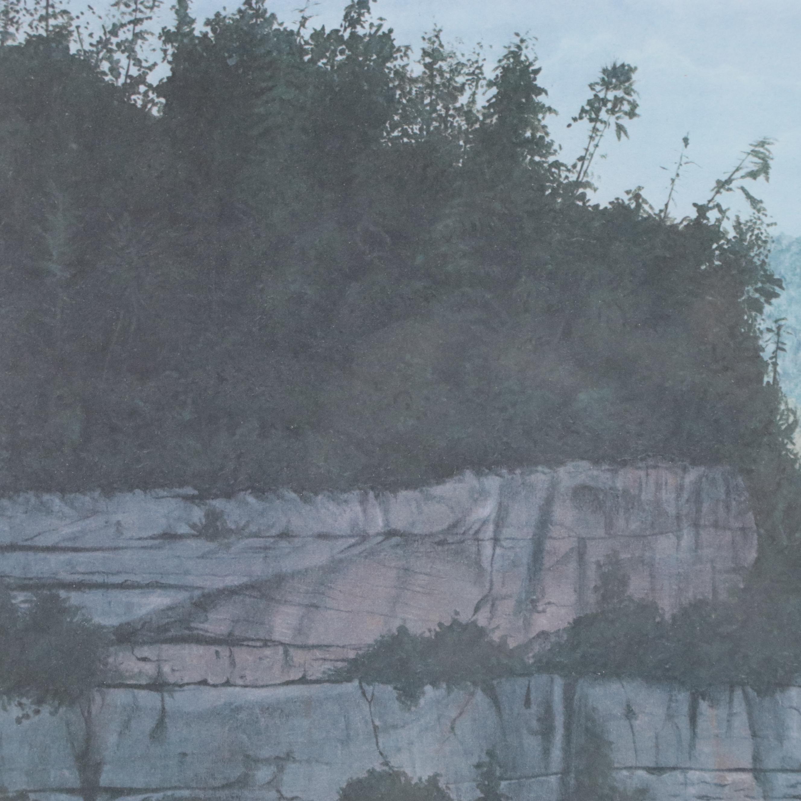 Robert Brandenburg Offset Lithograph "Bald Eagle," Late 20th Century