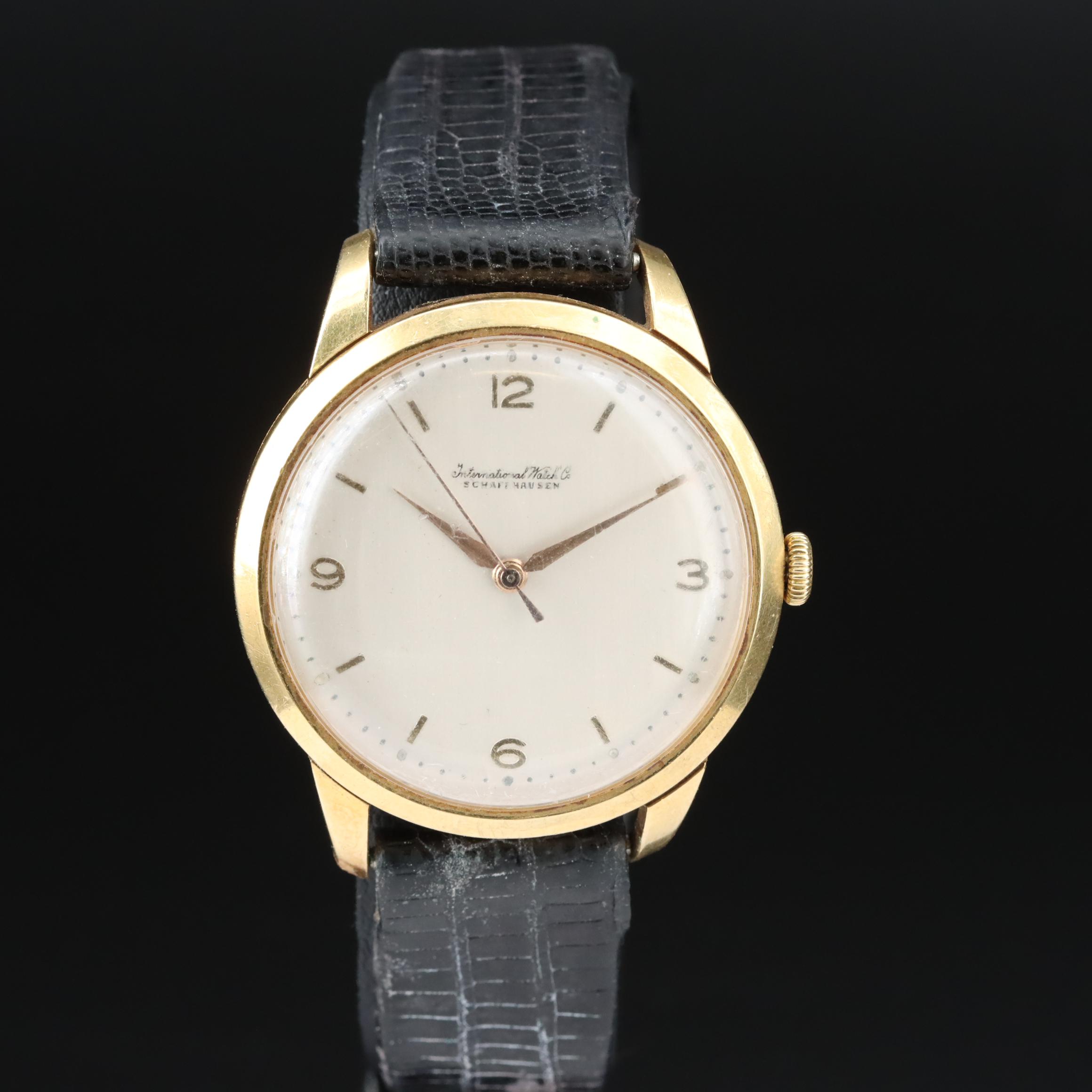 18K International Watch Co. Stem Wind Watch