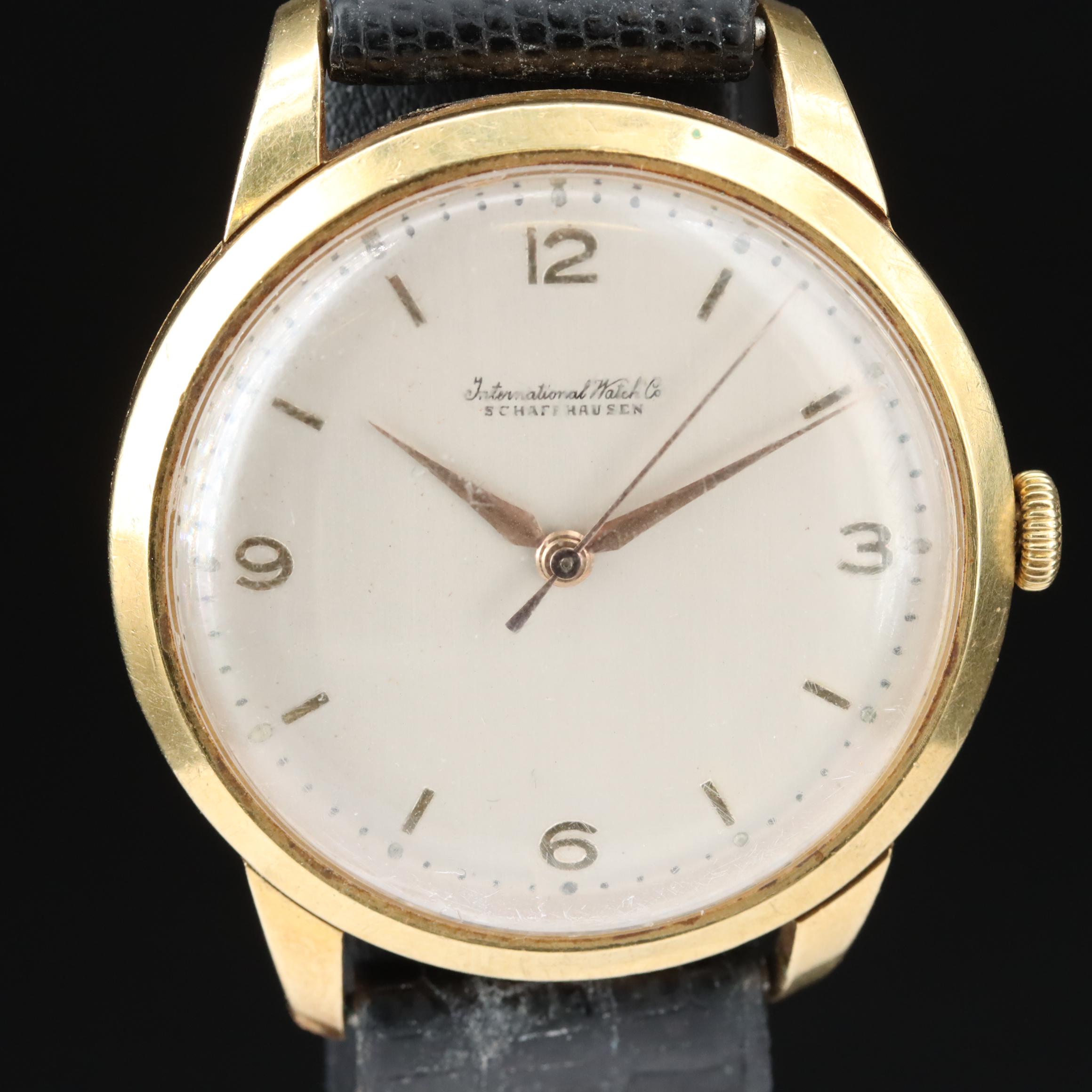 18K International Watch Co. Stem Wind Watch
