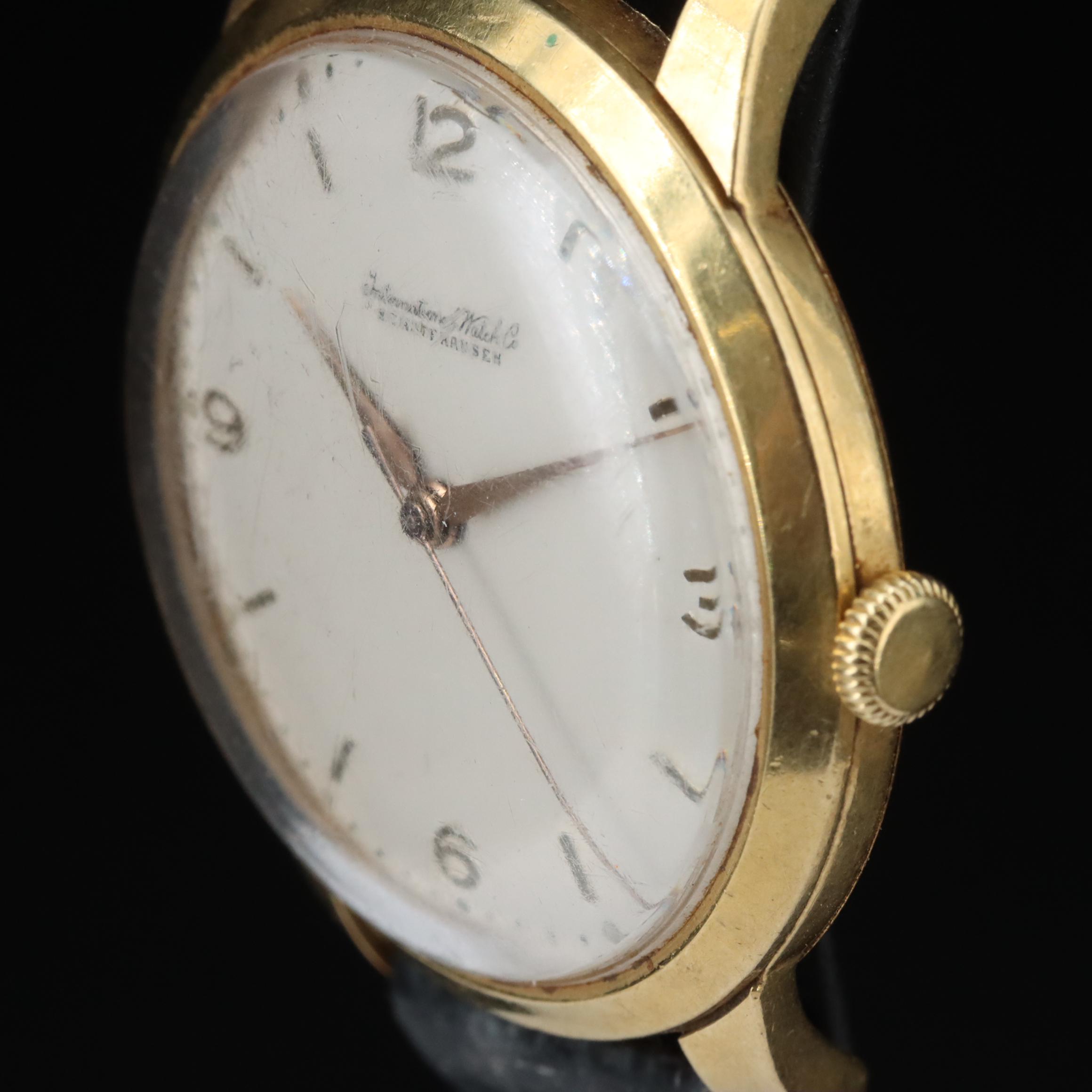 18K International Watch Co. Stem Wind Watch