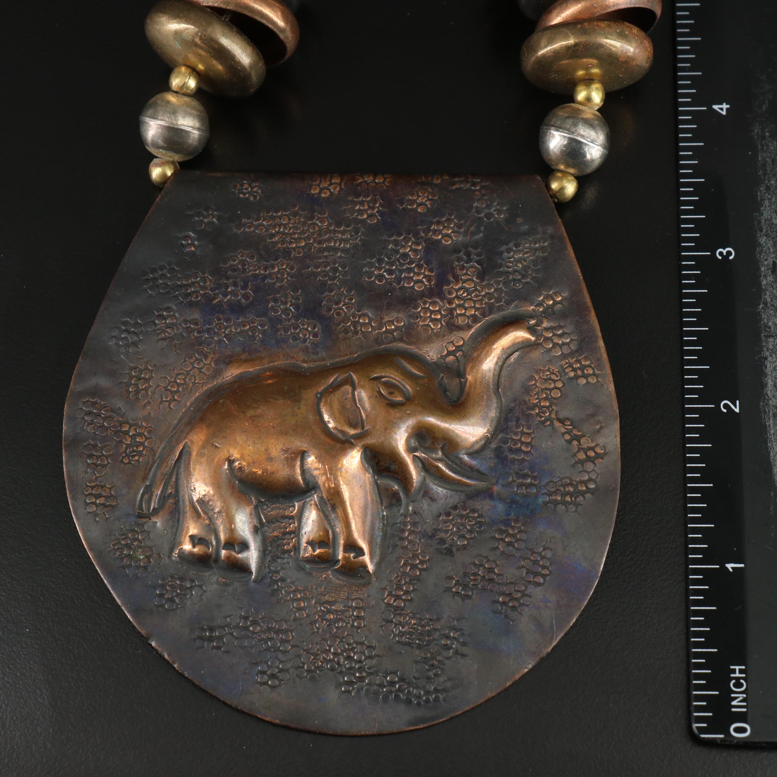 Shell and Wood Featured in Vintage Necklace Assortment