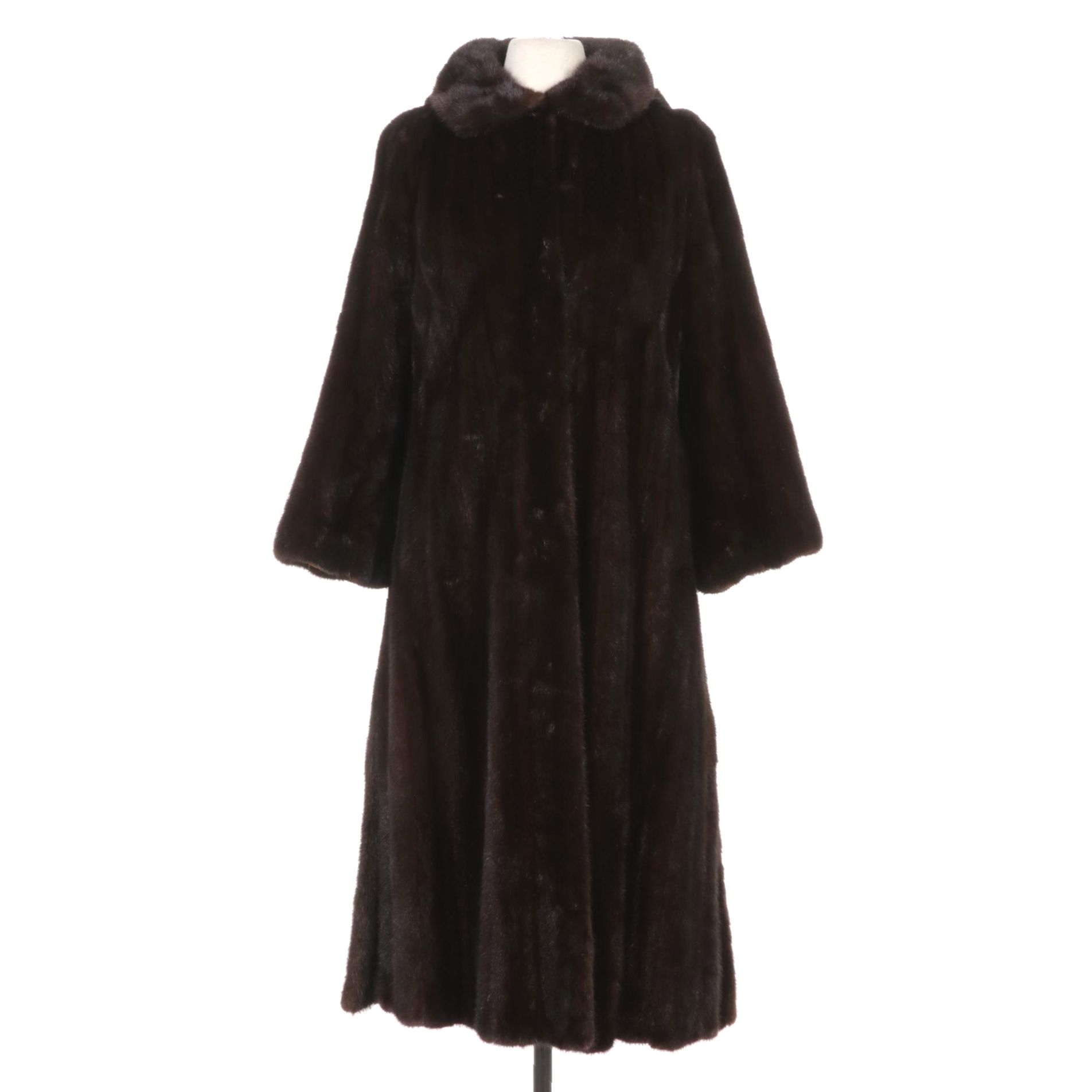 Chloe Mink Fur Coat From Neiman-Marcus With Detachable Hood and Side Vents