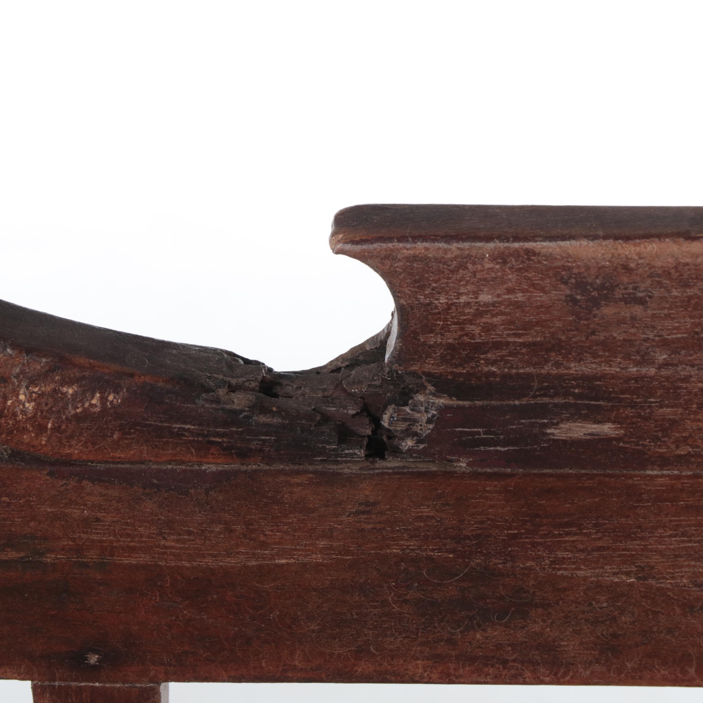 Anglo-Indian Teakwood and Ceramic Tile Bench