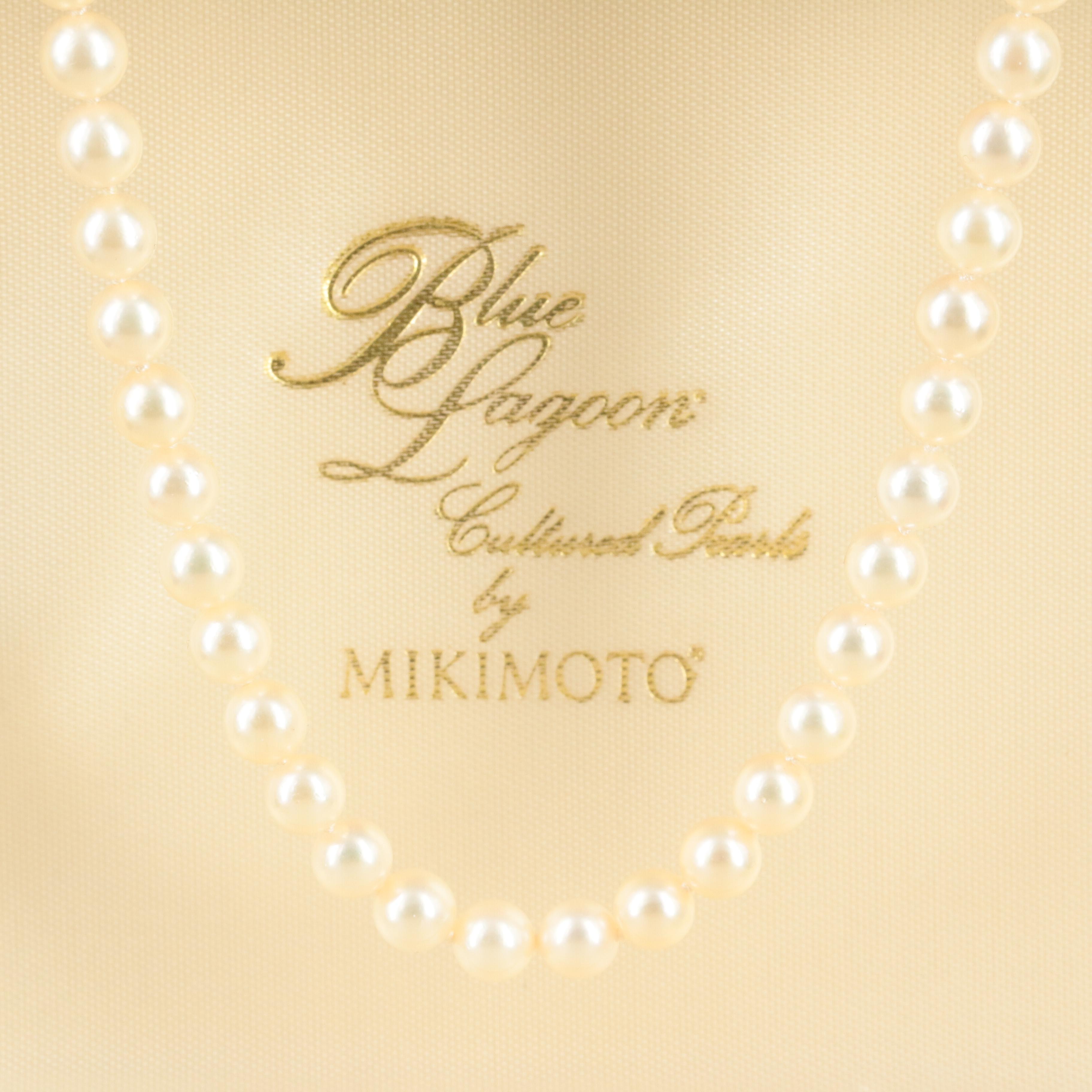 Blue Lagoon by Mikimoto Pearl Necklace with 14K Clasp
