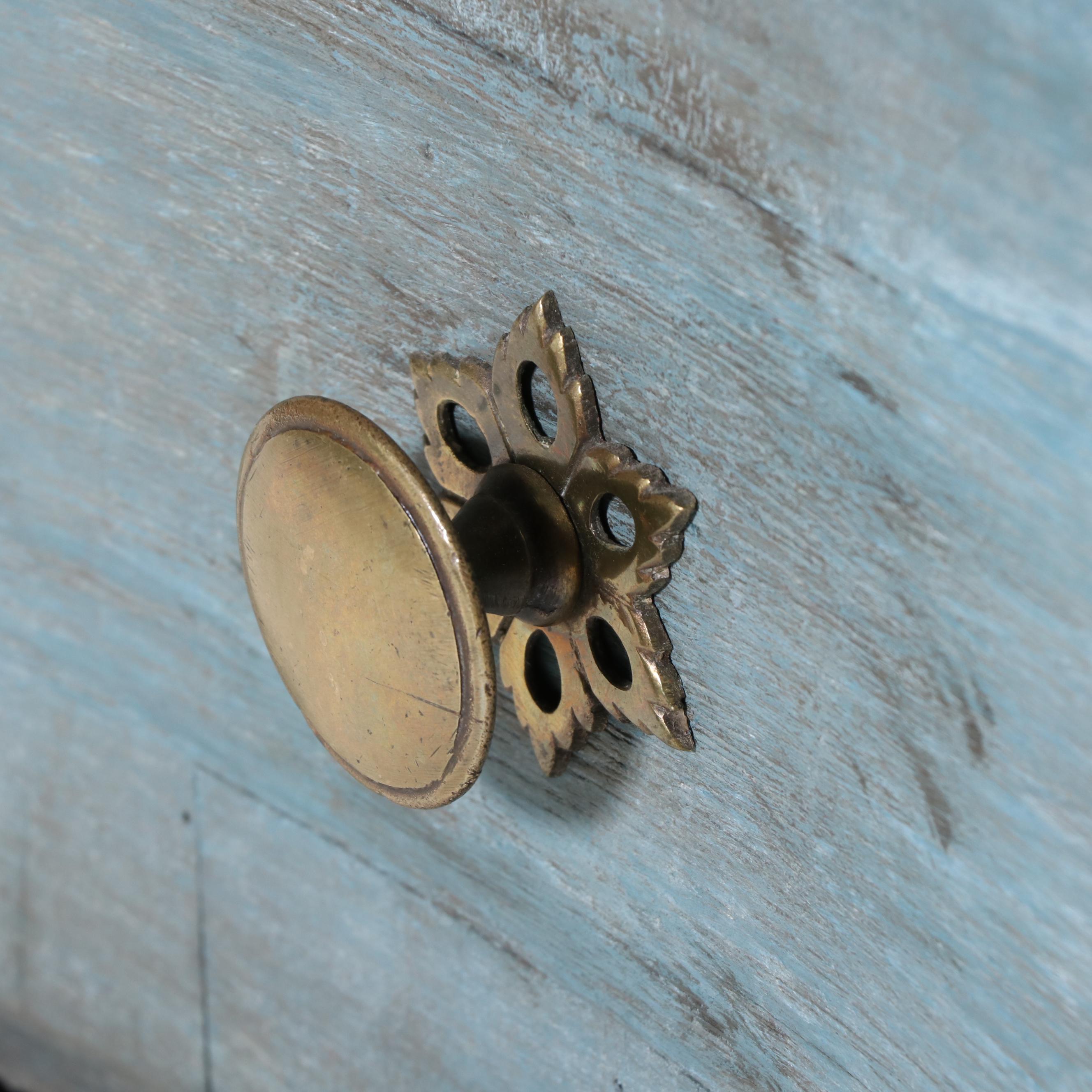French Painted Oak Three-Drawer Bowfront Commode, 18th Century
