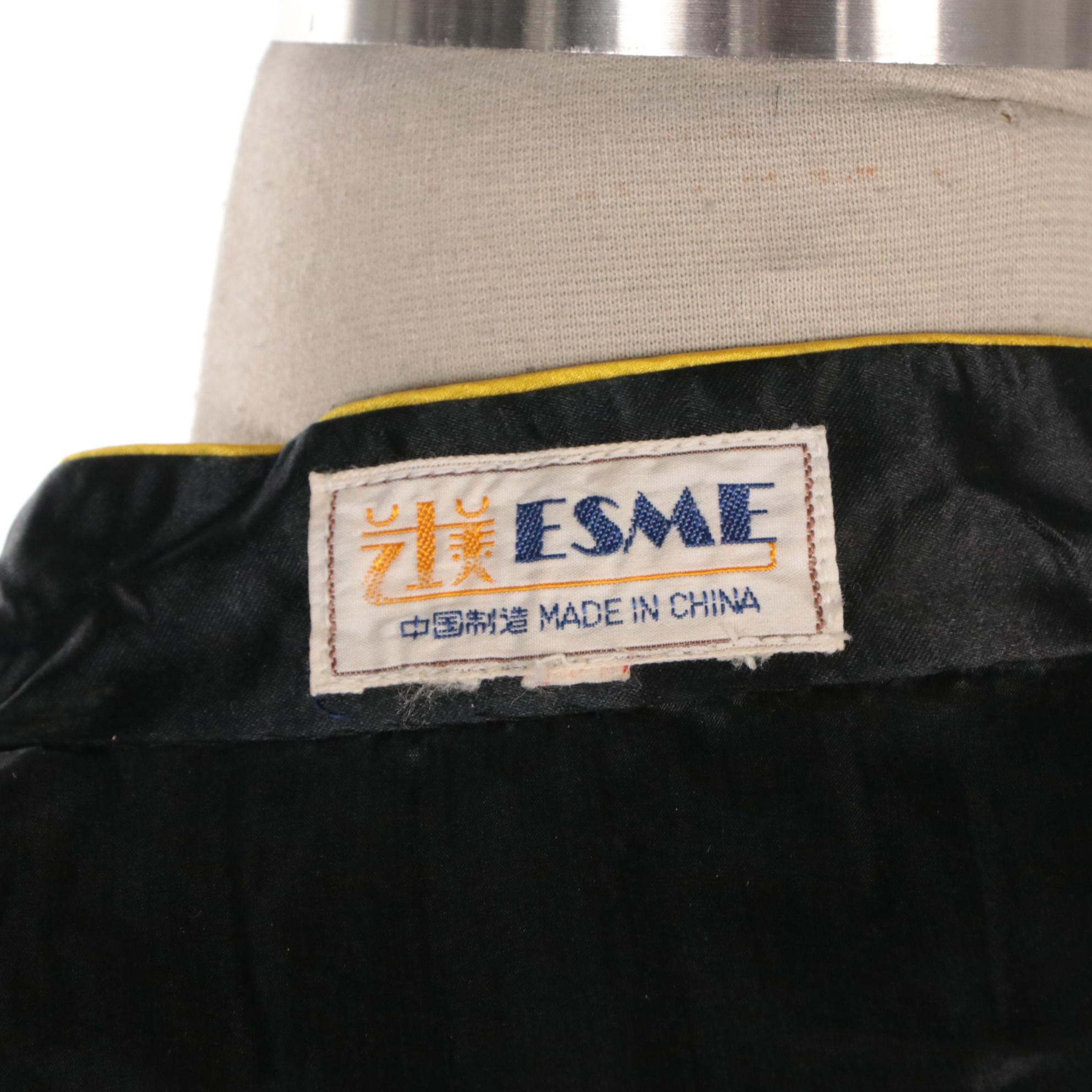 Chinese Embroidered Robe and Short Jacket Depicting Peony and Daoist Symbols