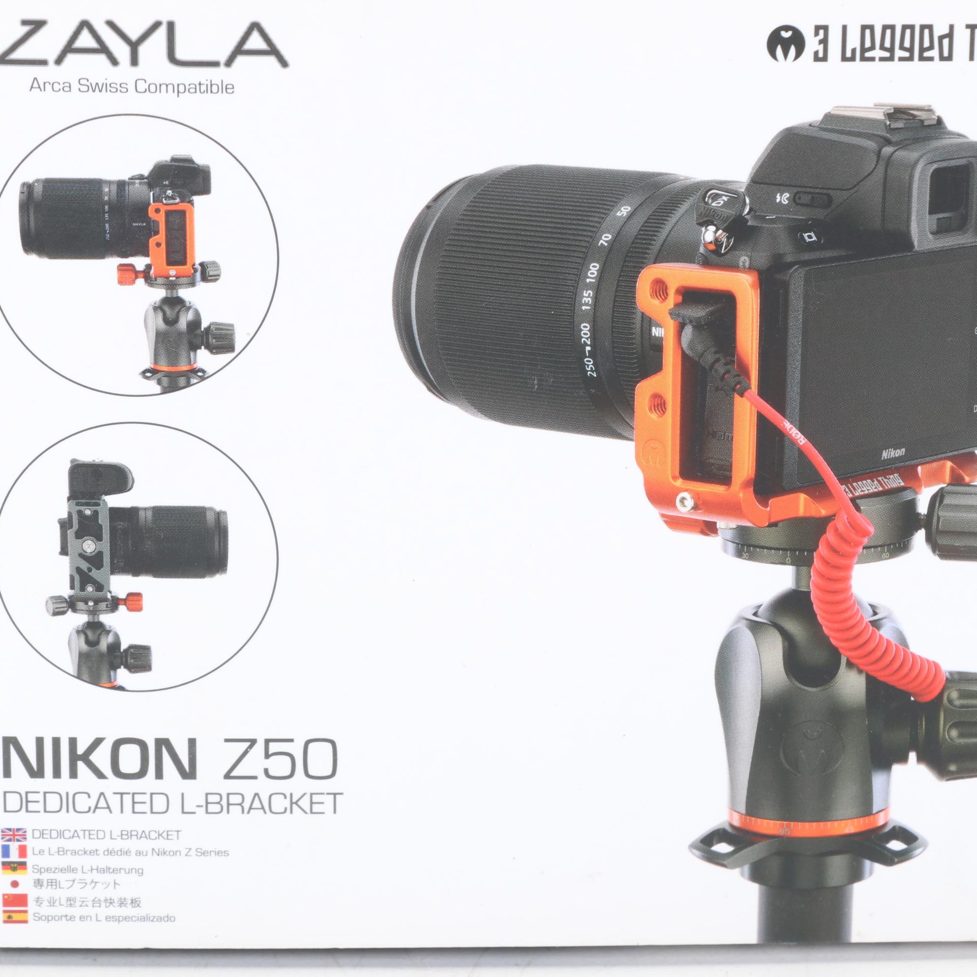 Five 3-Legged Thing Zayla Dedicated L-Bracket for Nikon Z50