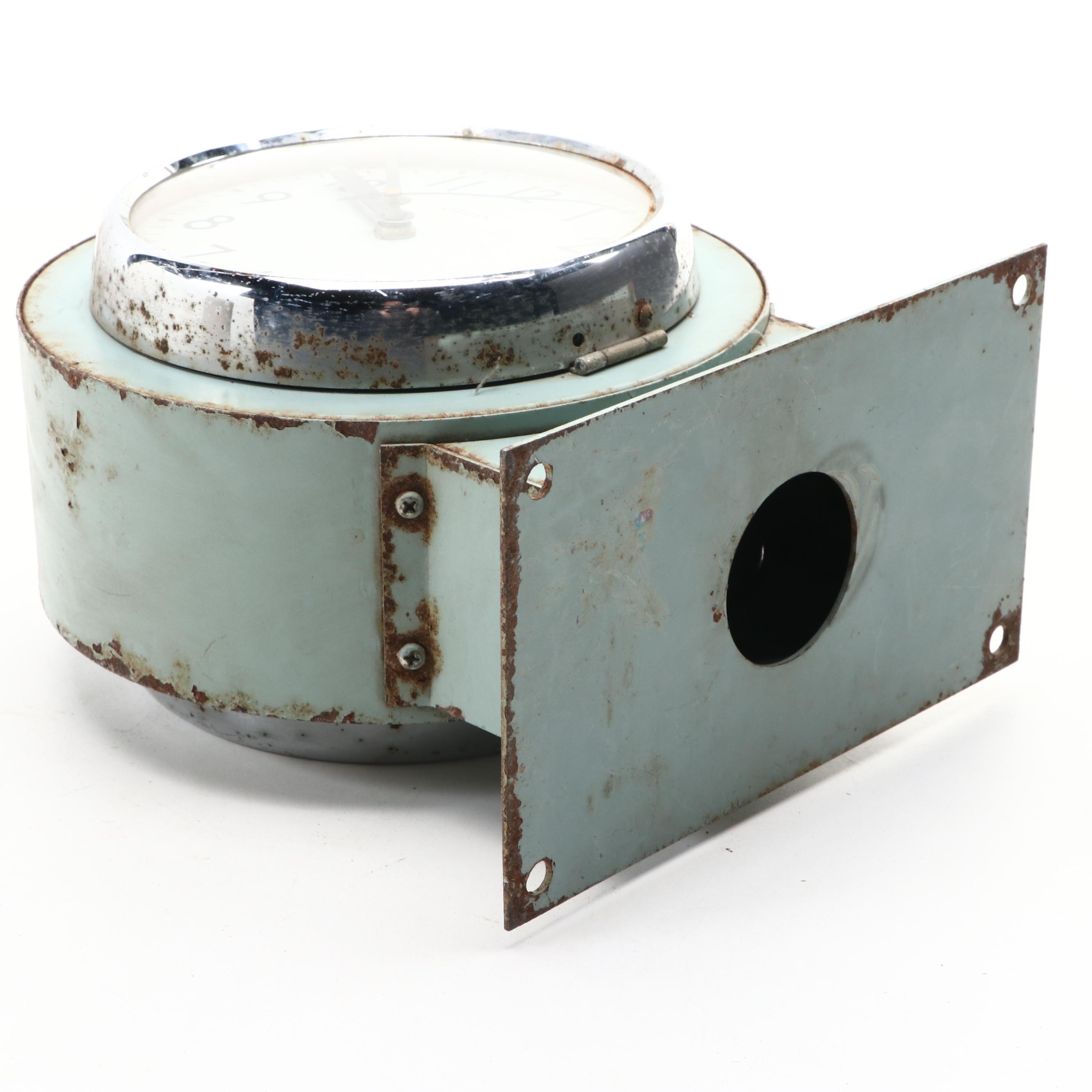 Citizen Blue Battery-Operated Ship's Wall Clock, Late 20th Century