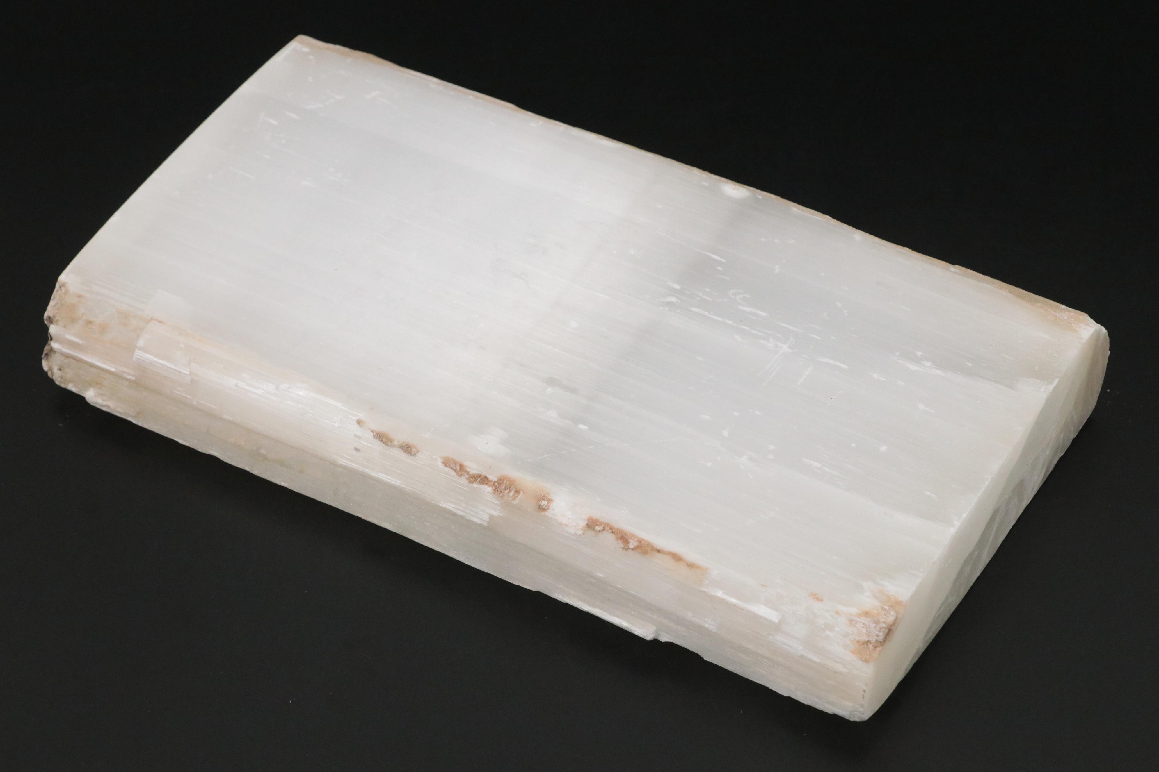 Selenite Slab with Muscovite Mica Fragment and More