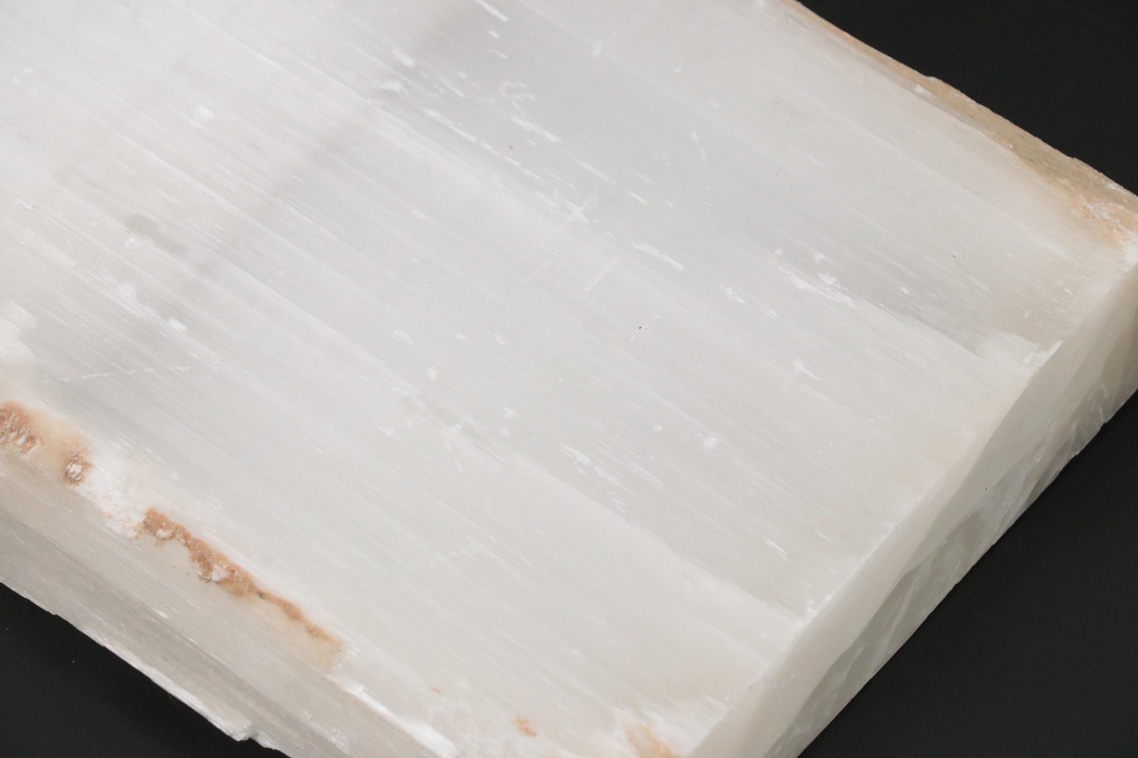 Selenite Slab with Muscovite Mica Fragment and More