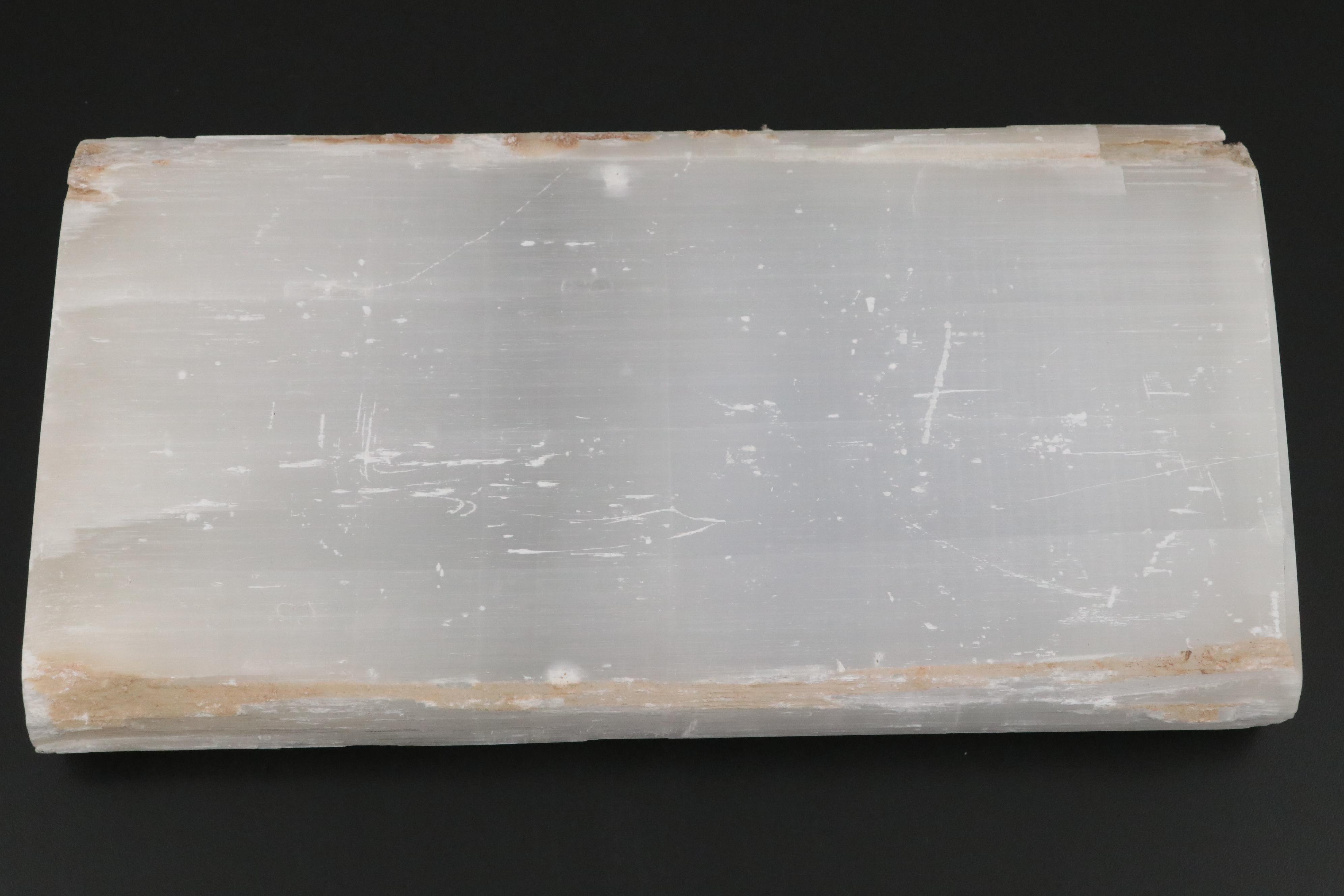Selenite Slab with Muscovite Mica Fragment and More