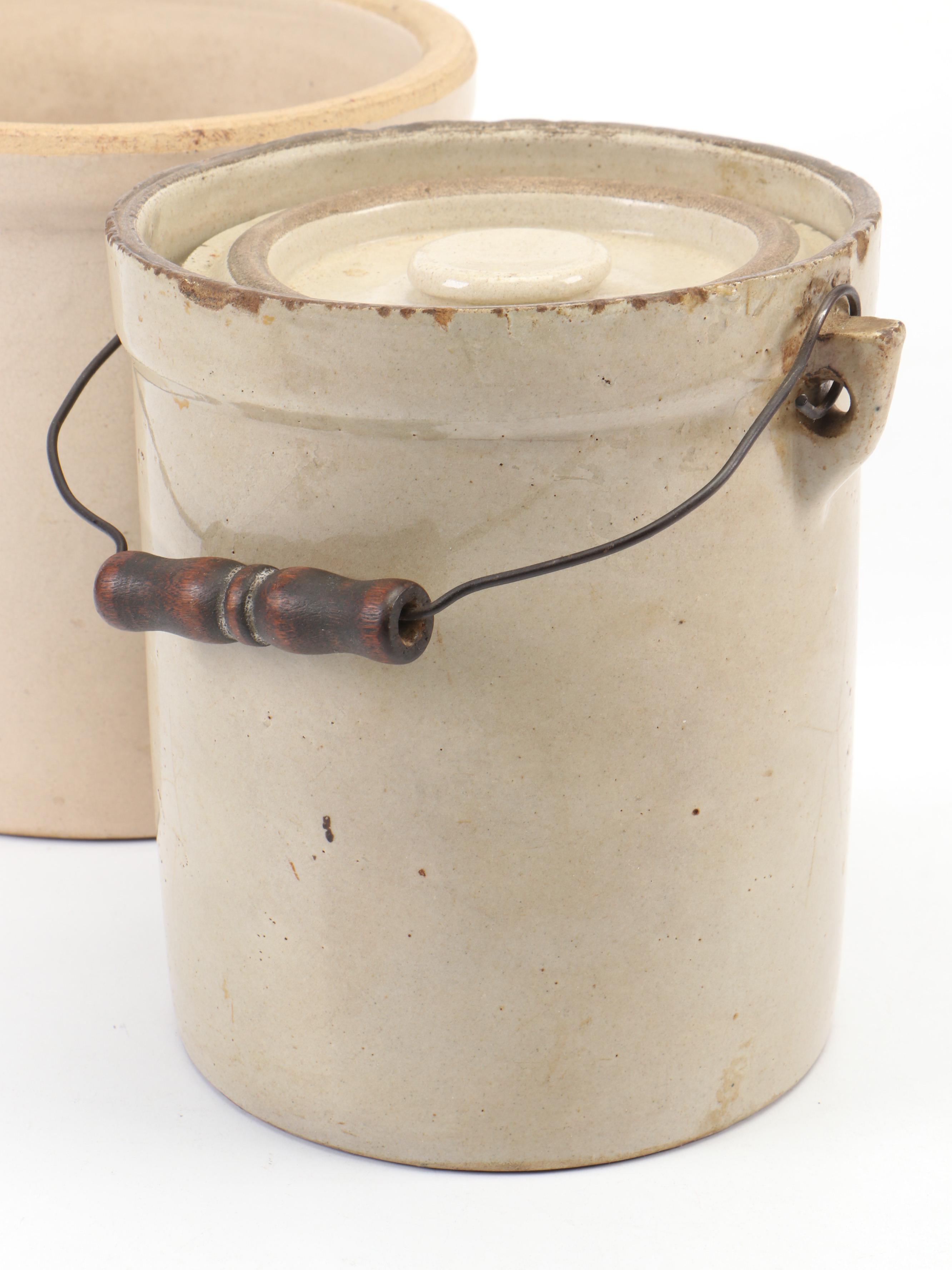 Dulton 5 Lb. Kitchen Scale with Stoneware Crocks