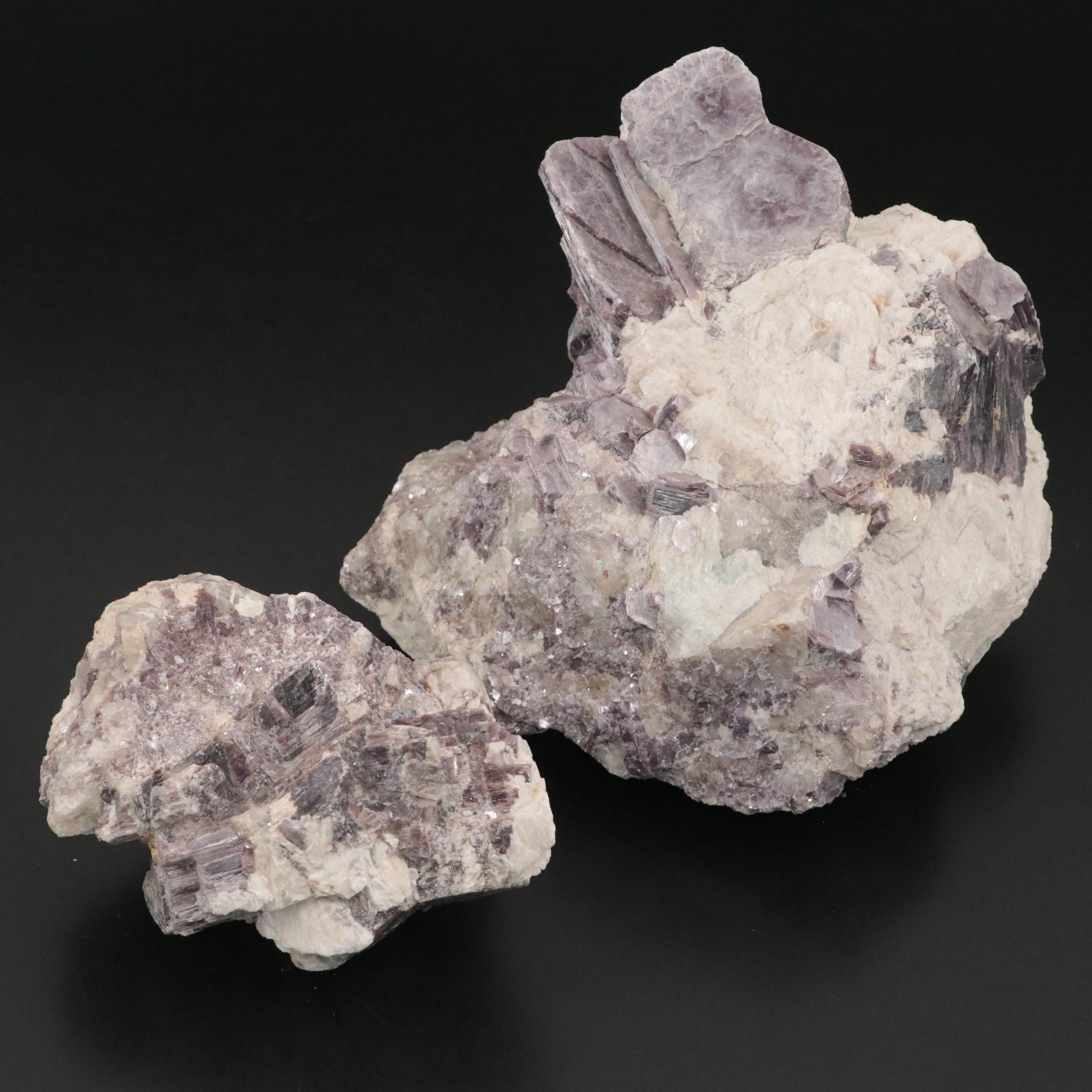 Raw Lepidolite Specimens