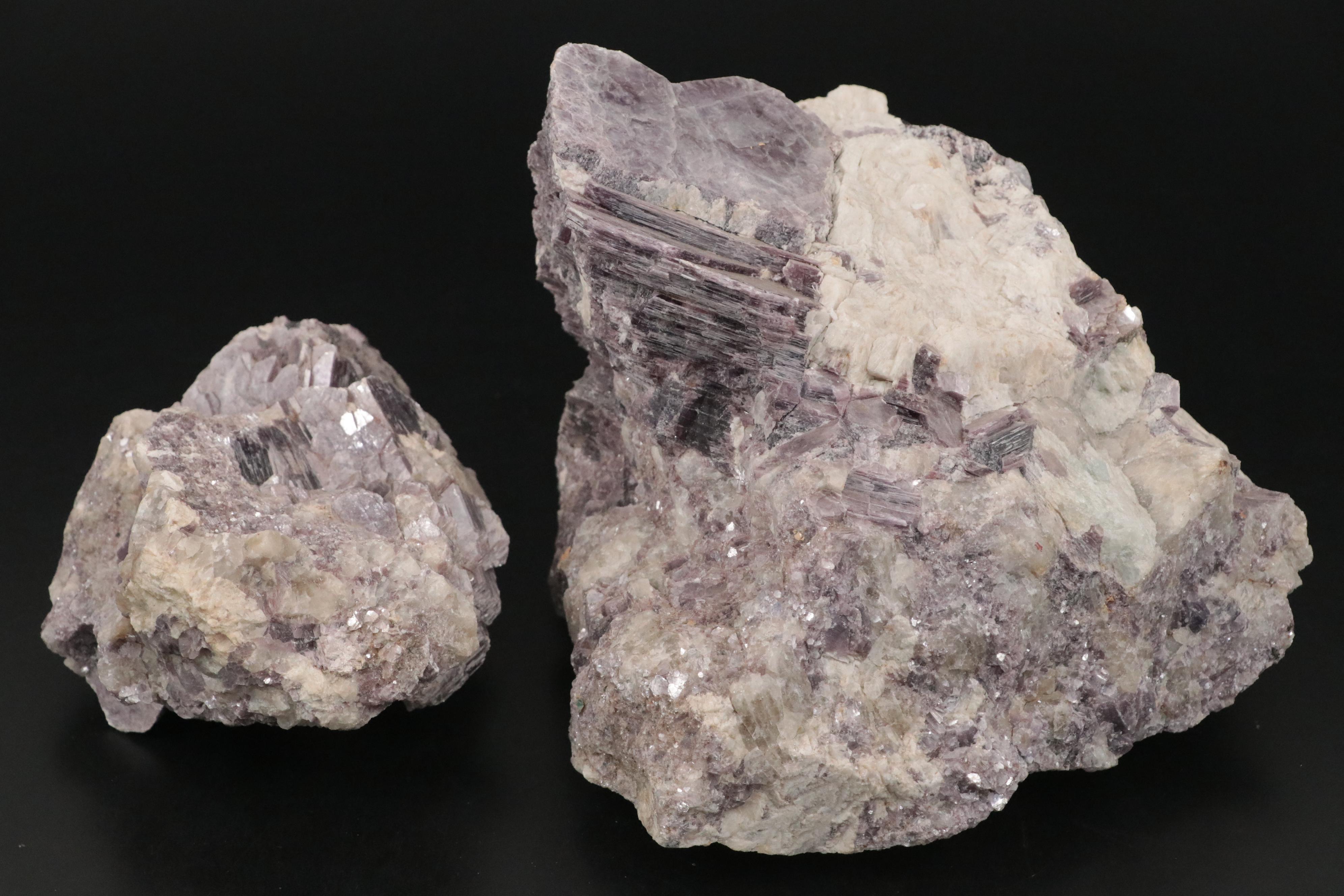 Raw Lepidolite Specimens