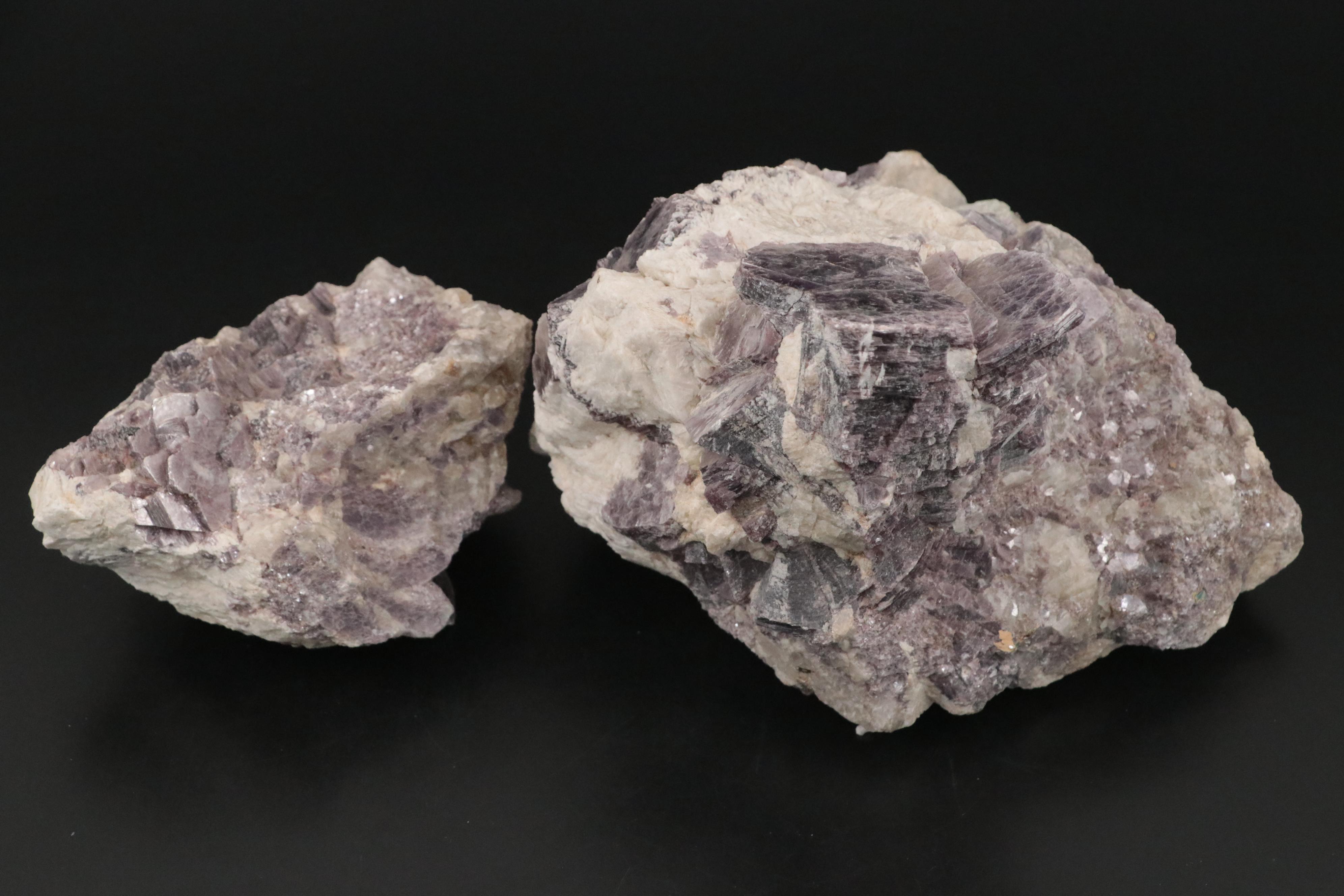 Raw Lepidolite Specimens