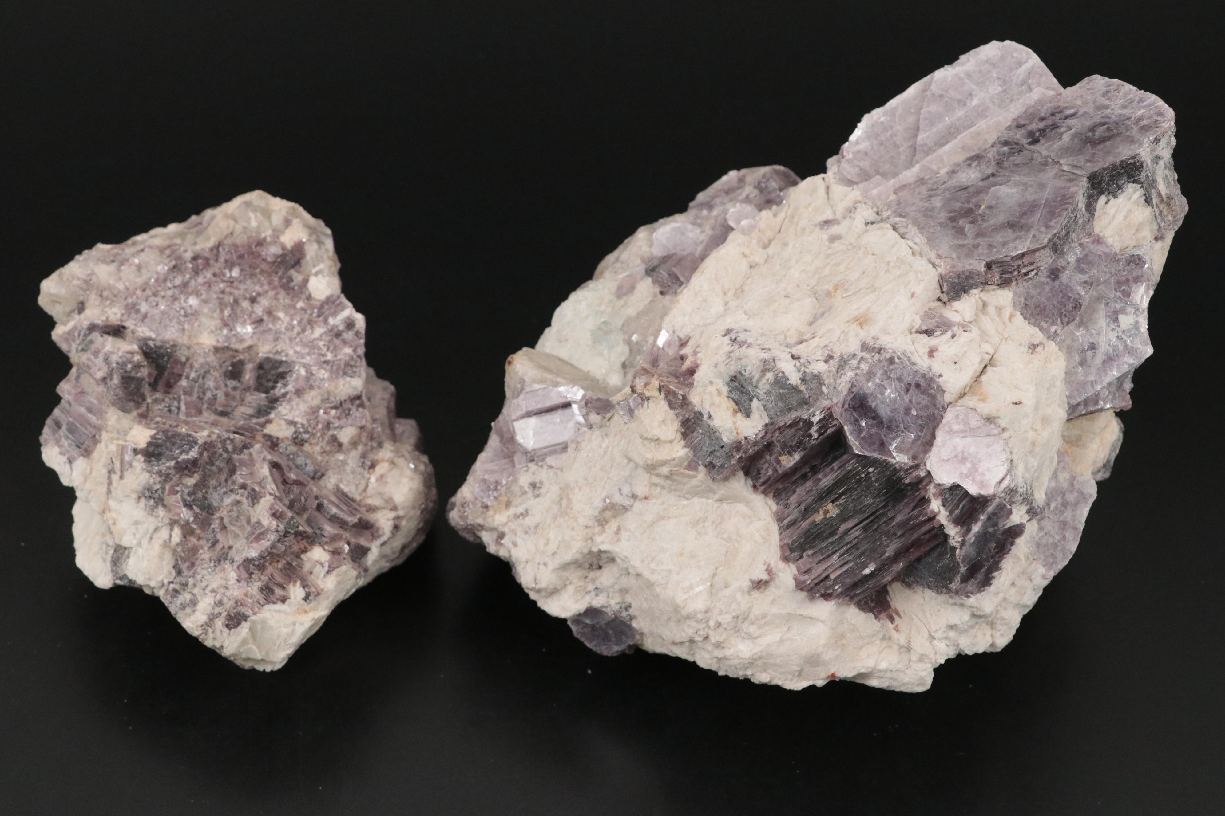 Raw Lepidolite Specimens