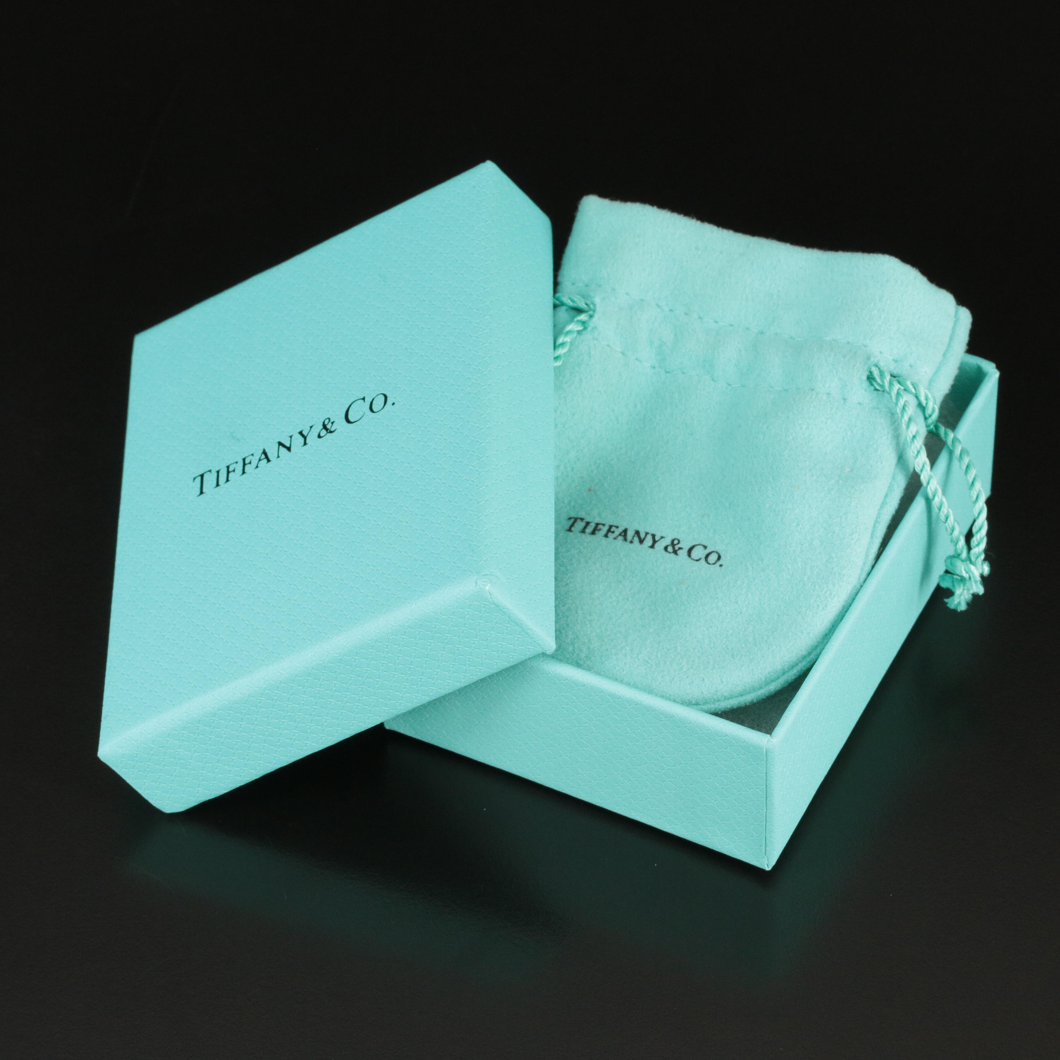 Tiffany & Co. "Tiffany T" 18K Diamond Open Horizontal Bar Necklace