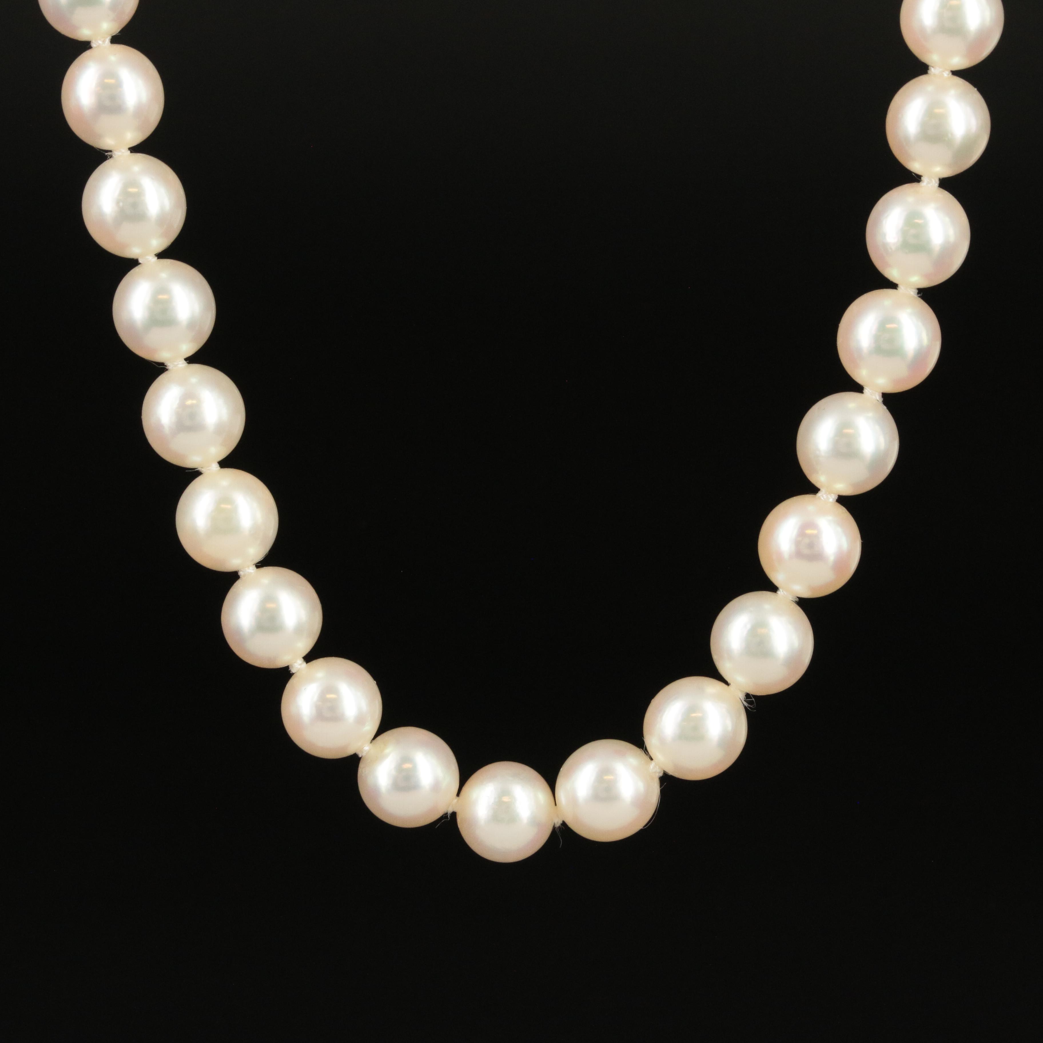 Mikimoto Pearl Necklace with 14K Clasp