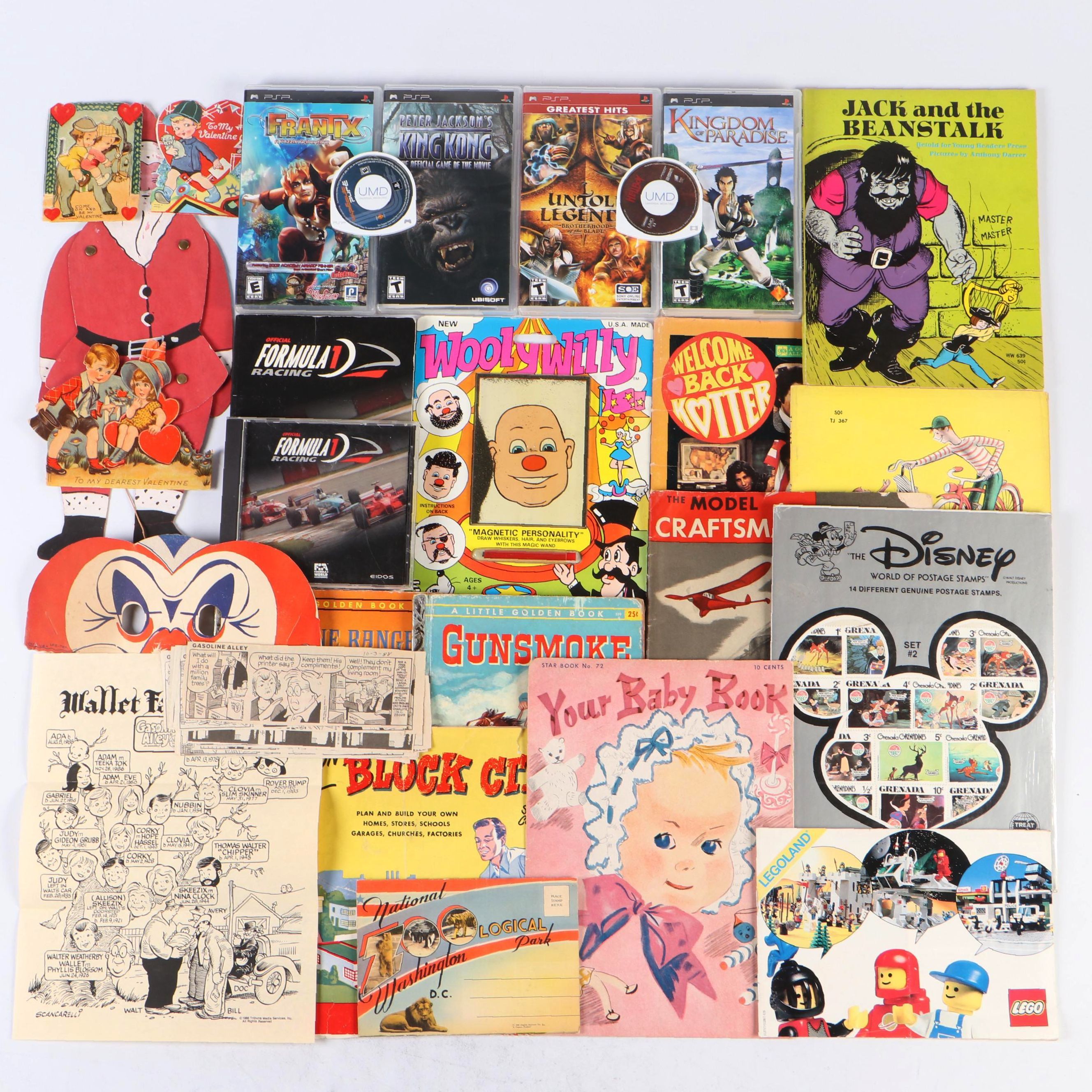 Sony PSP Video Games, Wooly Willy, "The Model Craftsman" Magazine, and More