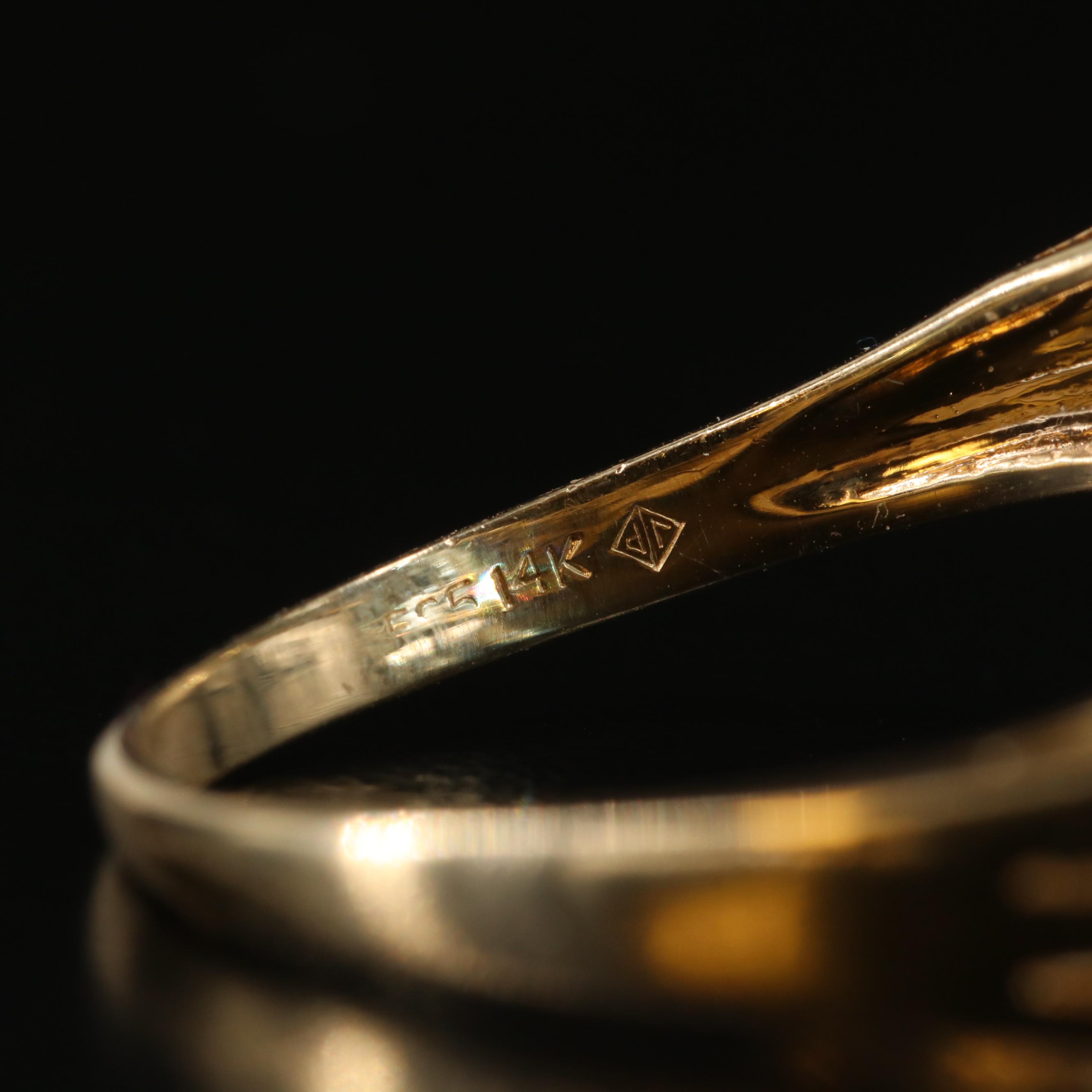 14K Topaz and Diamond Ring