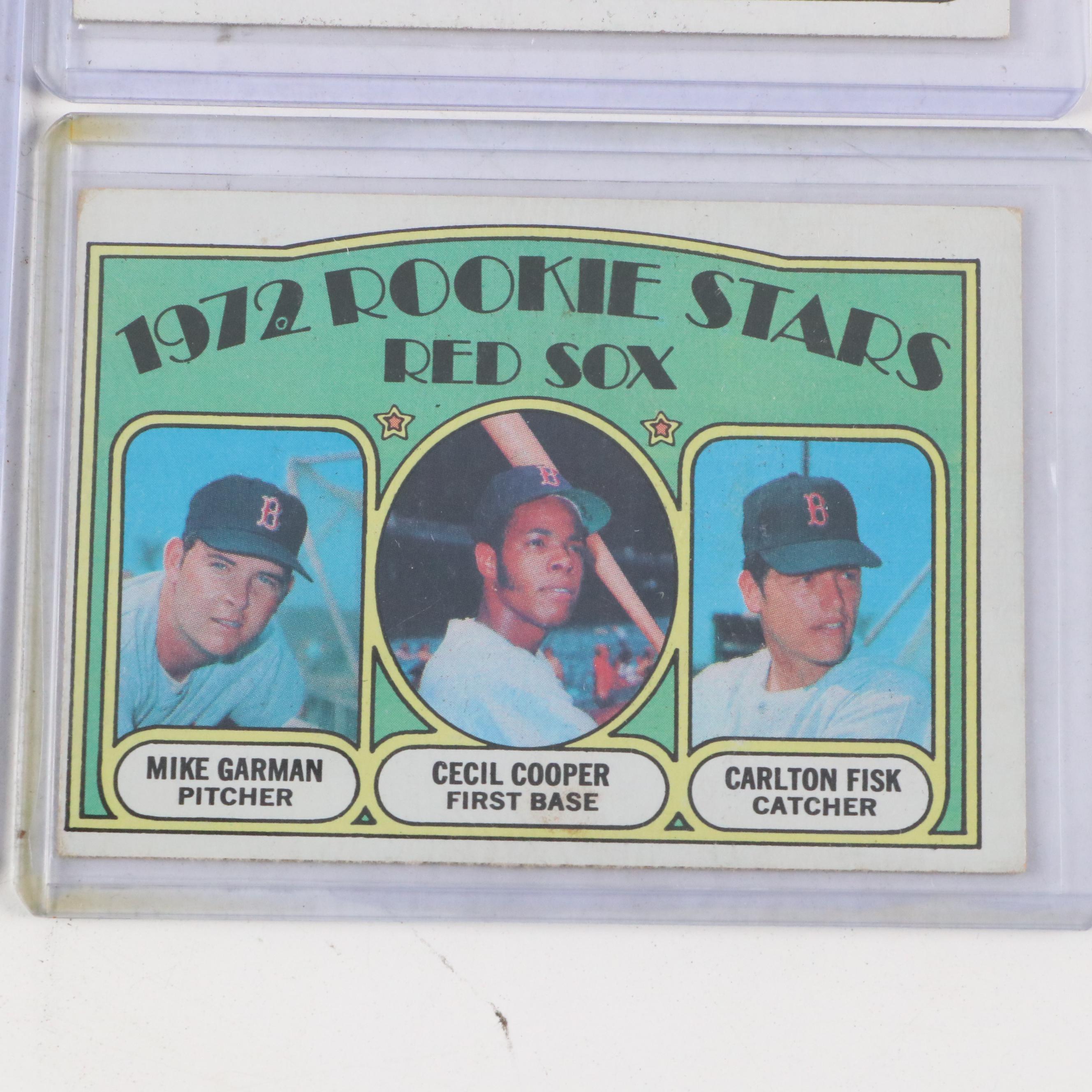 Carlton Fisk Baseball Cards Featuring 1972 Topps Rookie and More