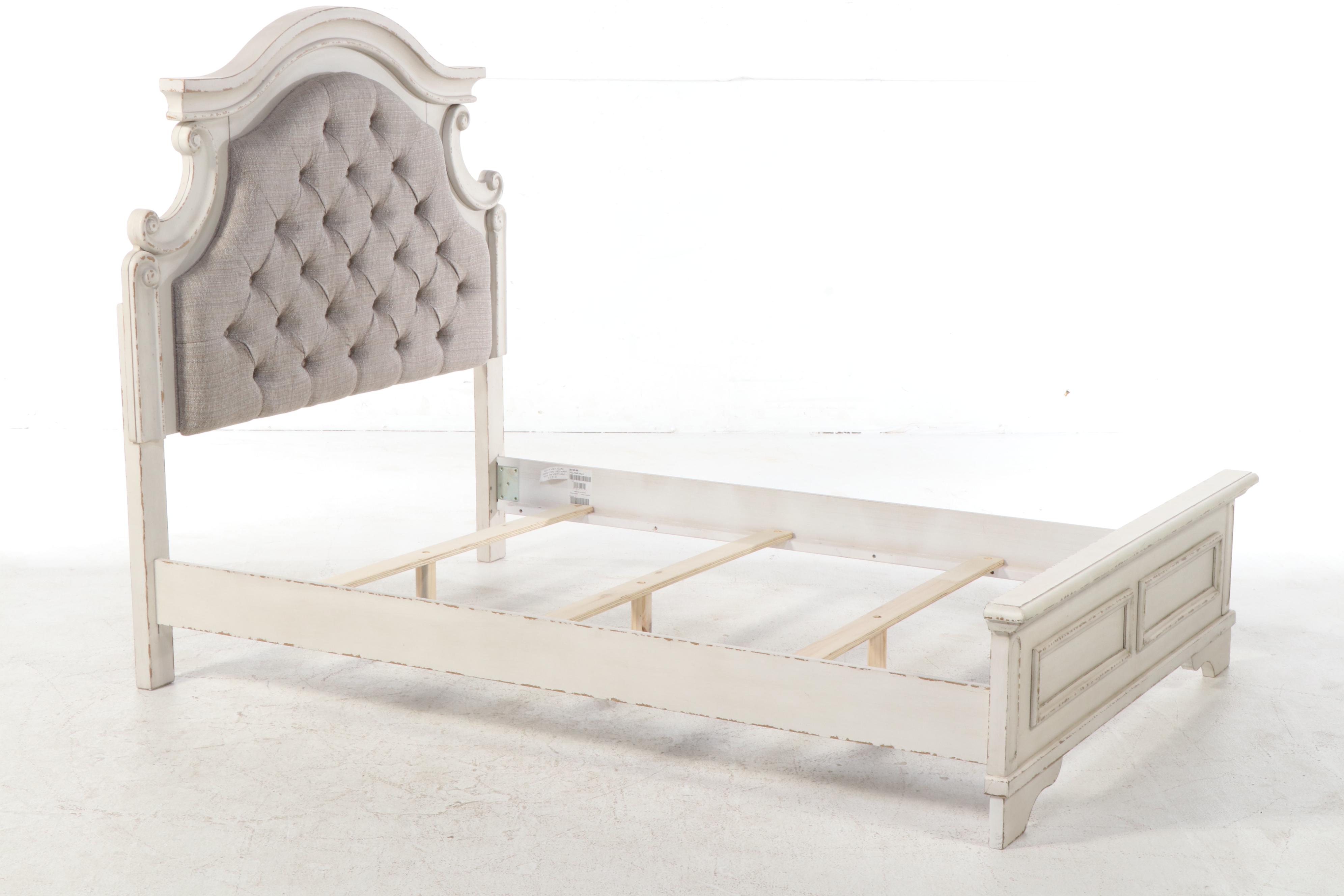 Signature Design for Ashley Furniture Upholstered and Painted Queen Bed Frame