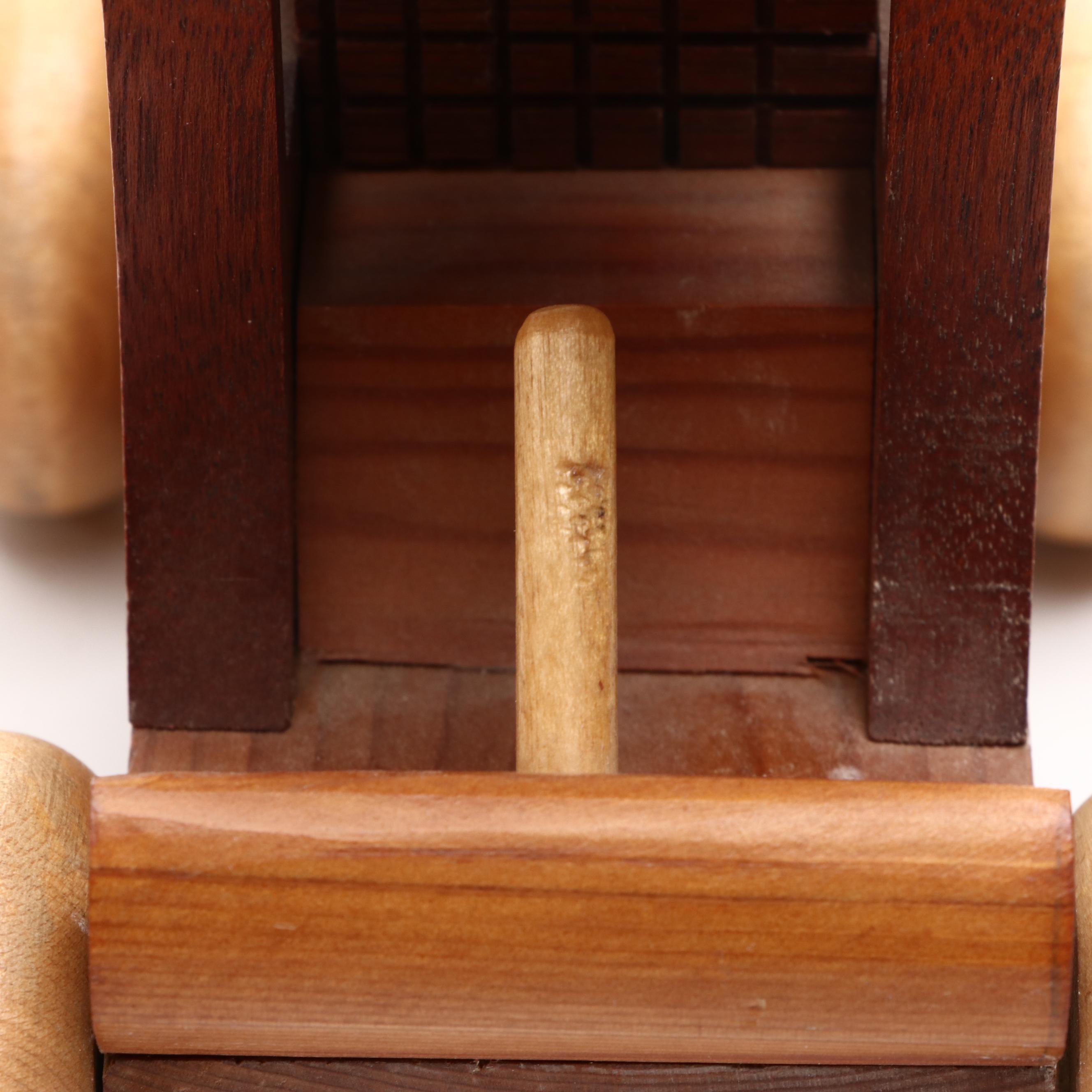 Classic Car Wooden Art Collection Toy Vehicle with Other Hand-Carved Toy Cars