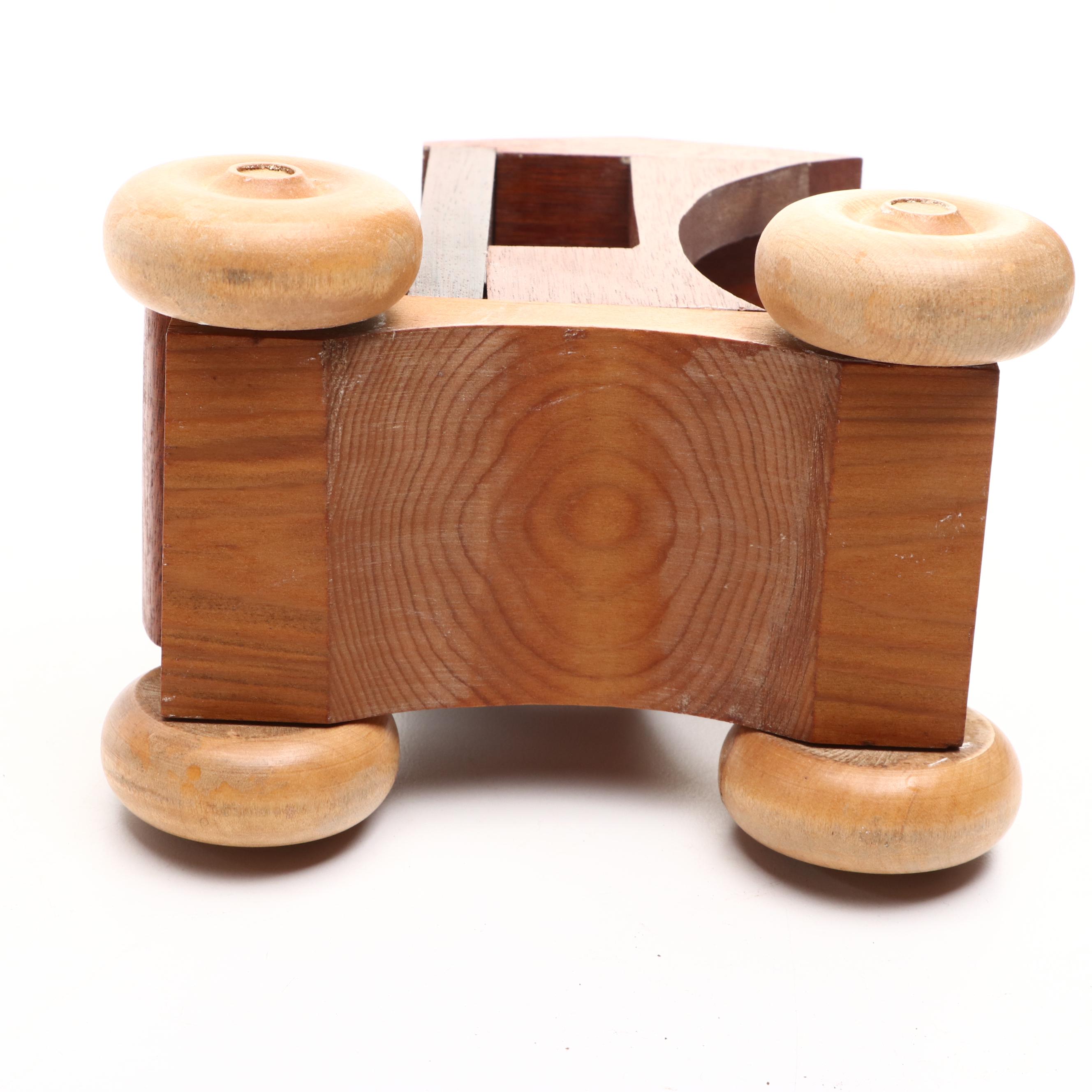 Classic Car Wooden Art Collection Toy Vehicle with Other Hand-Carved Toy Cars